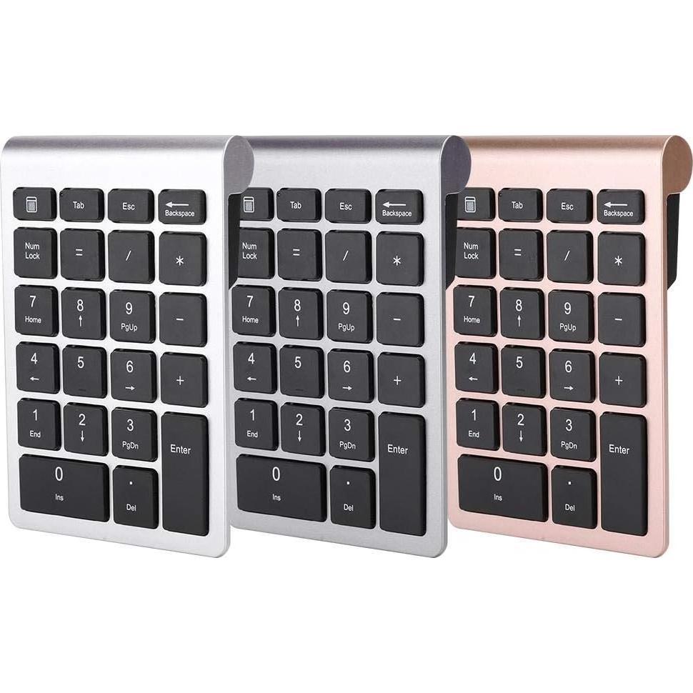 Teclado Numérico Inalámbrico Hilitand 22 Teclas USB Oro Rosa