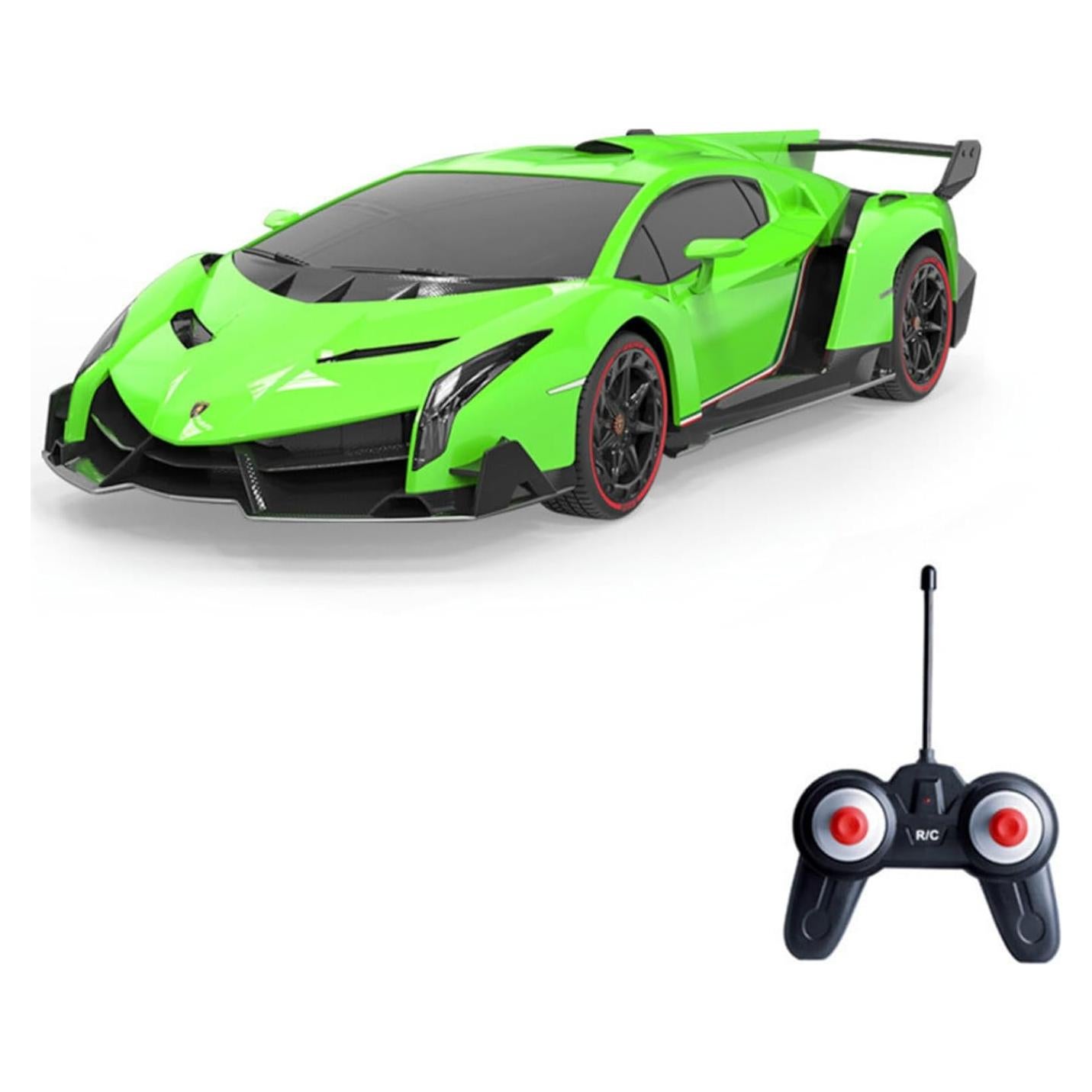 Coche RC Vinie Lamborghini Veneno 1:24 Verde con Luces LED