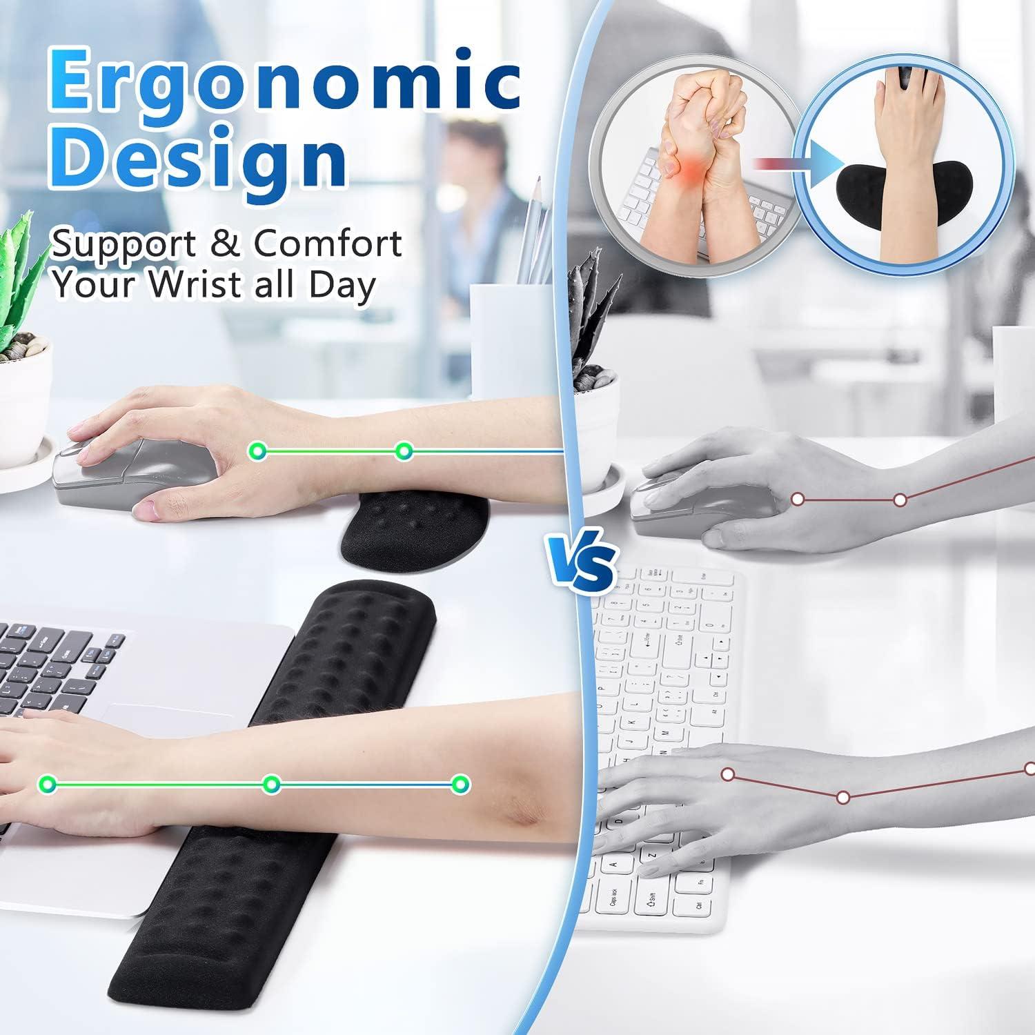 Reposa Muñecas Ergonómico Gimars GIM-MHWP01 con Masaje