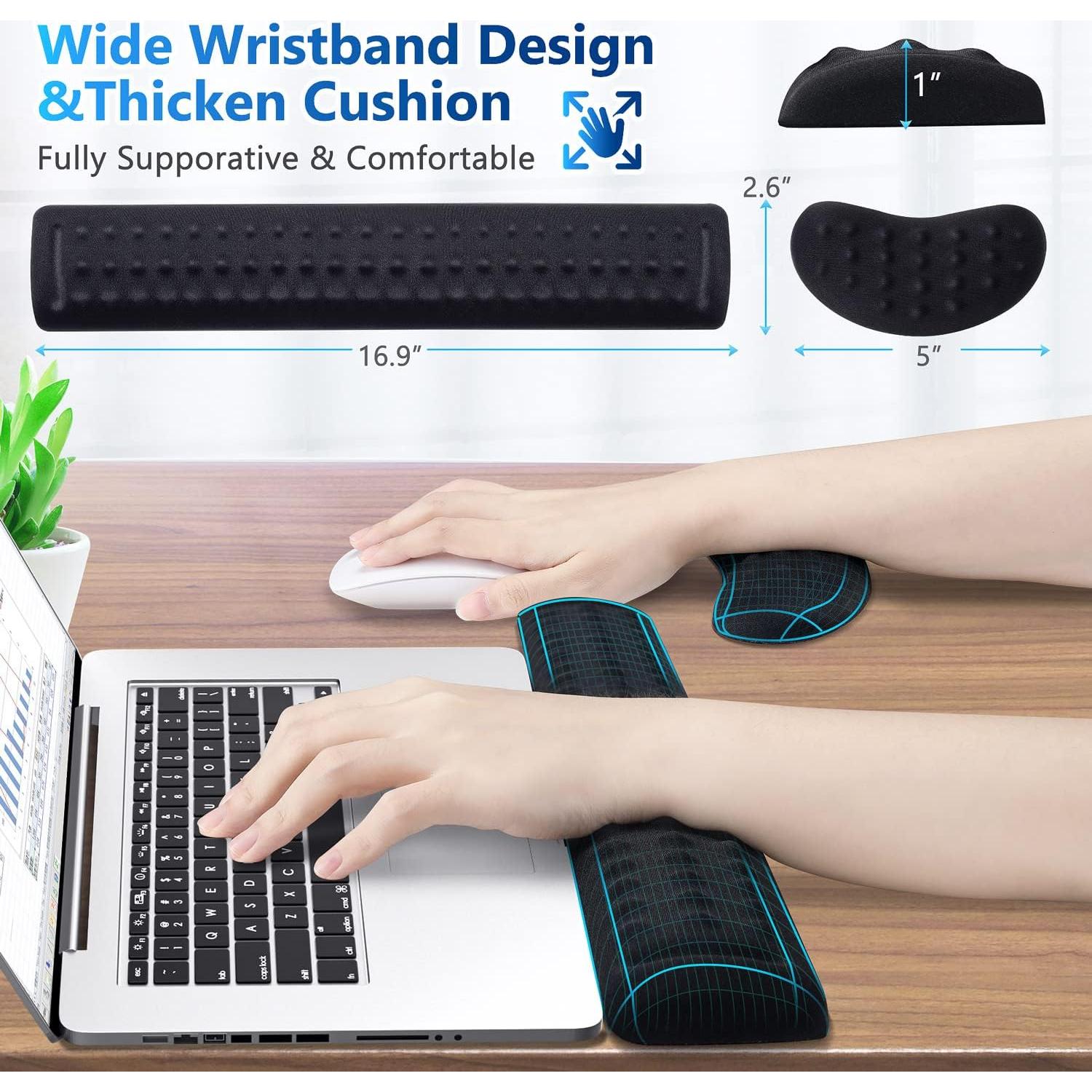 Reposa Muñecas Ergonómico Gimars GIM-MHWP01 con Masaje