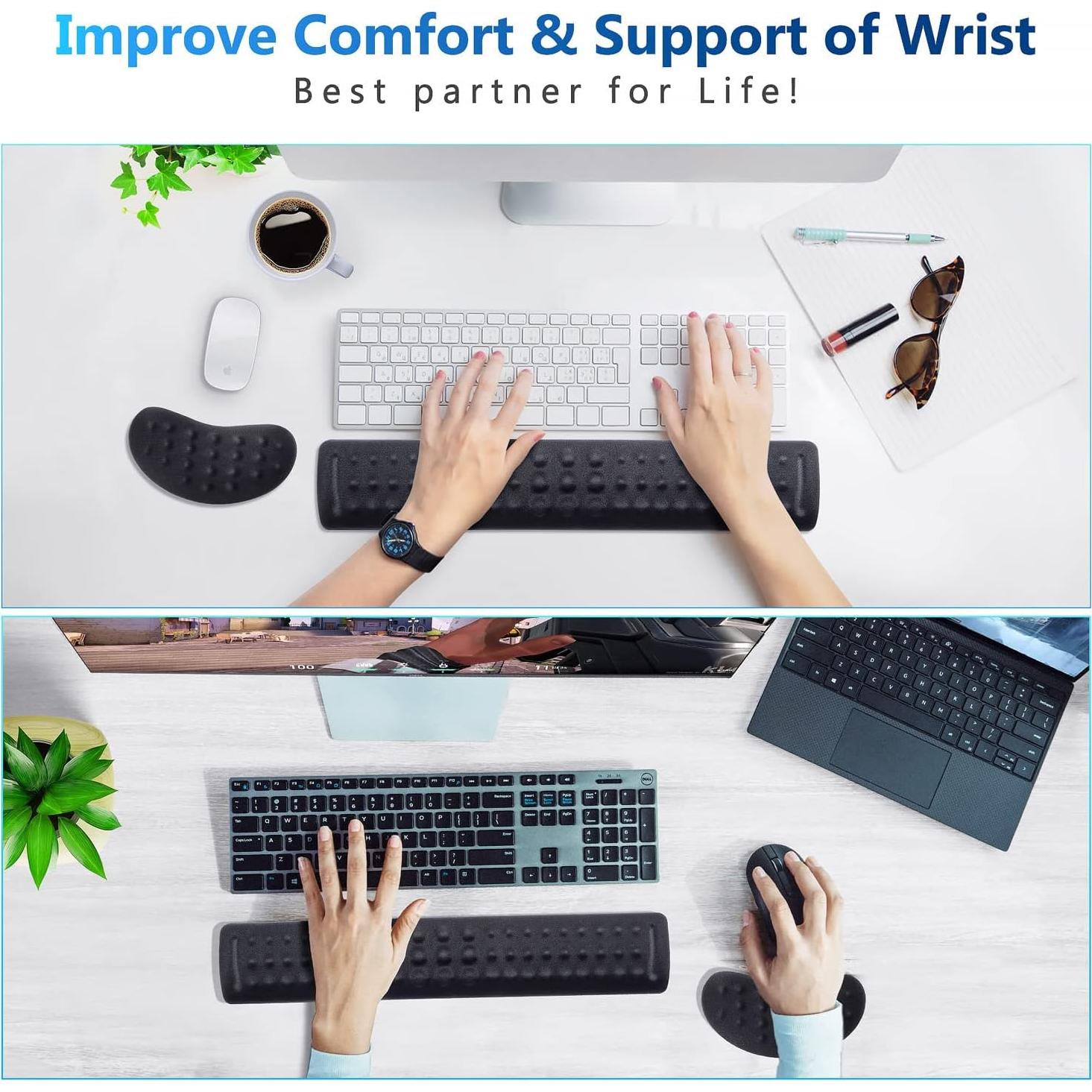 Reposa Muñecas Ergonómico Gimars GIM-MHWP01 con Masaje