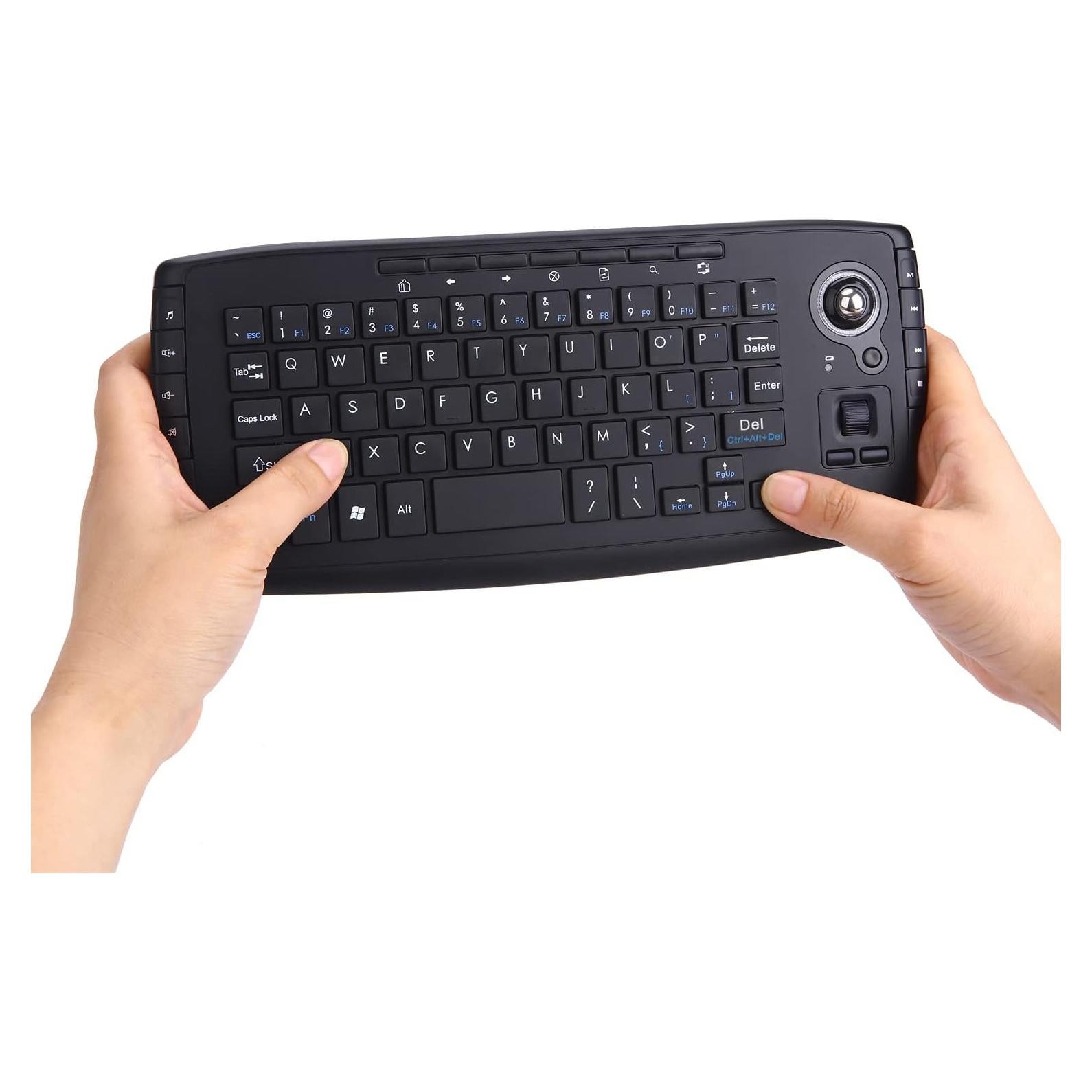 Teclado Mini Inalámbrico Fonicer con Trackball y Multimedia