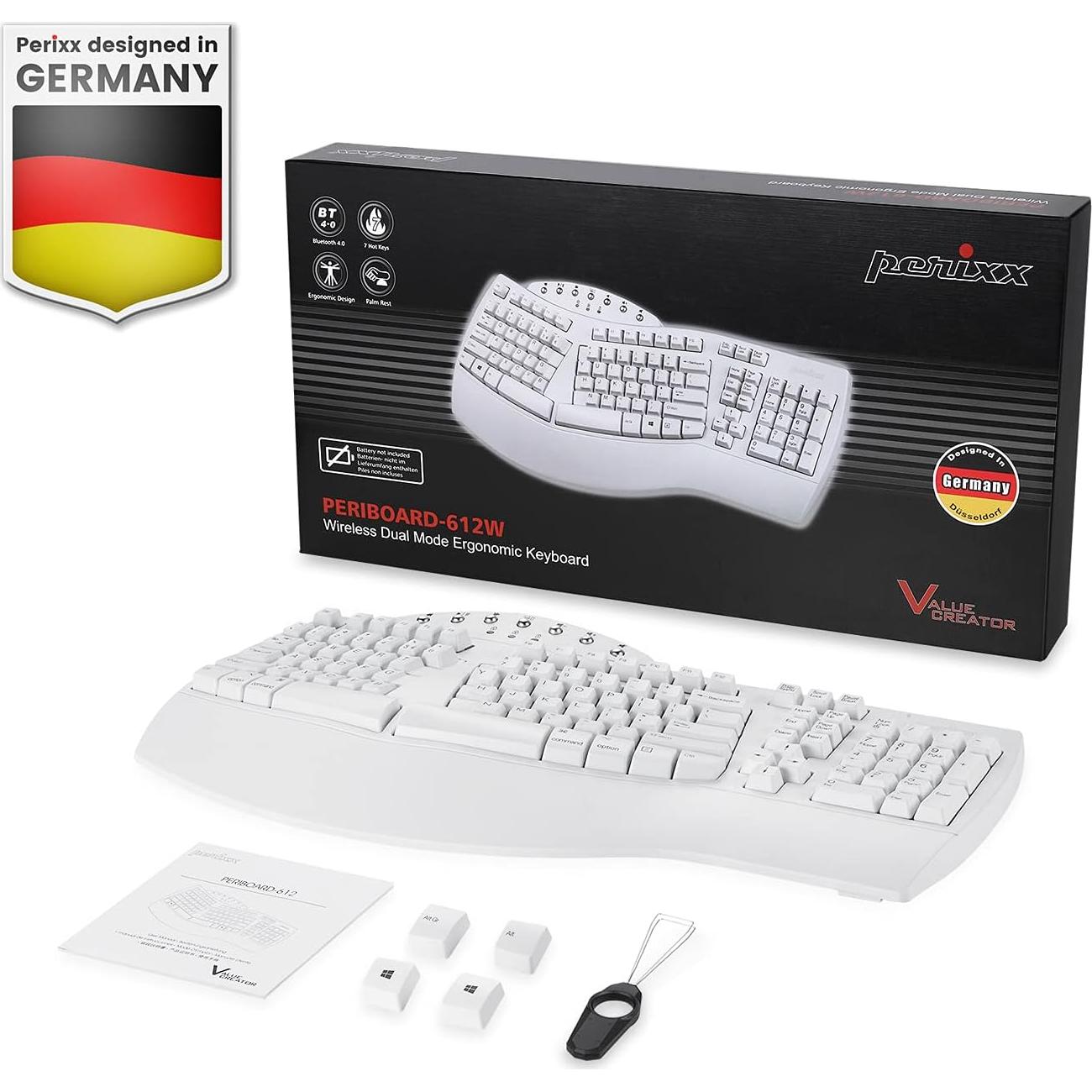 Teclado Inalámbrico Perixx PERIBOARD-612W ES Dual Bluetooth