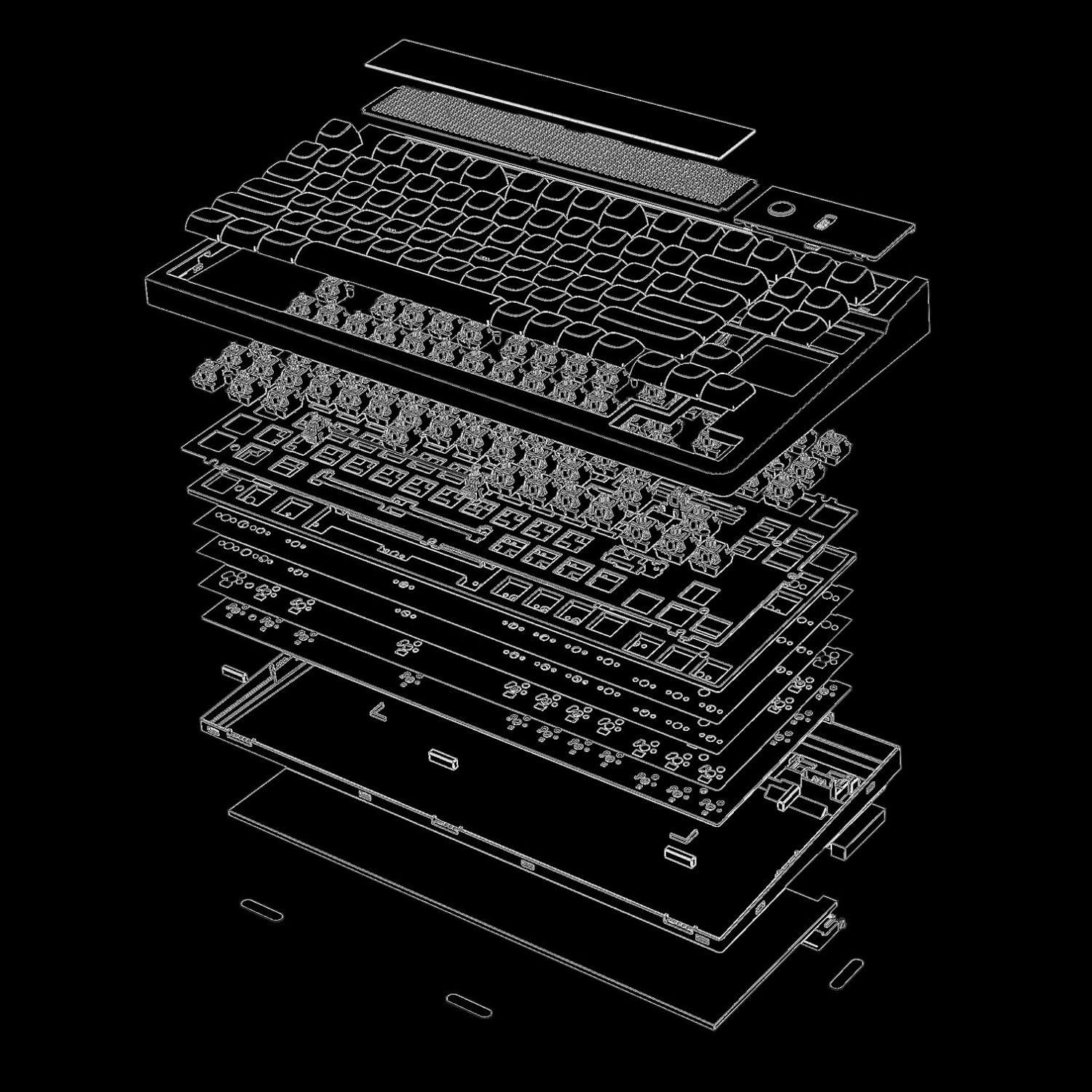 Teclado Mecánico Inalámbrico EPOMAKER DynaTab 75X RGB 10,000mAh