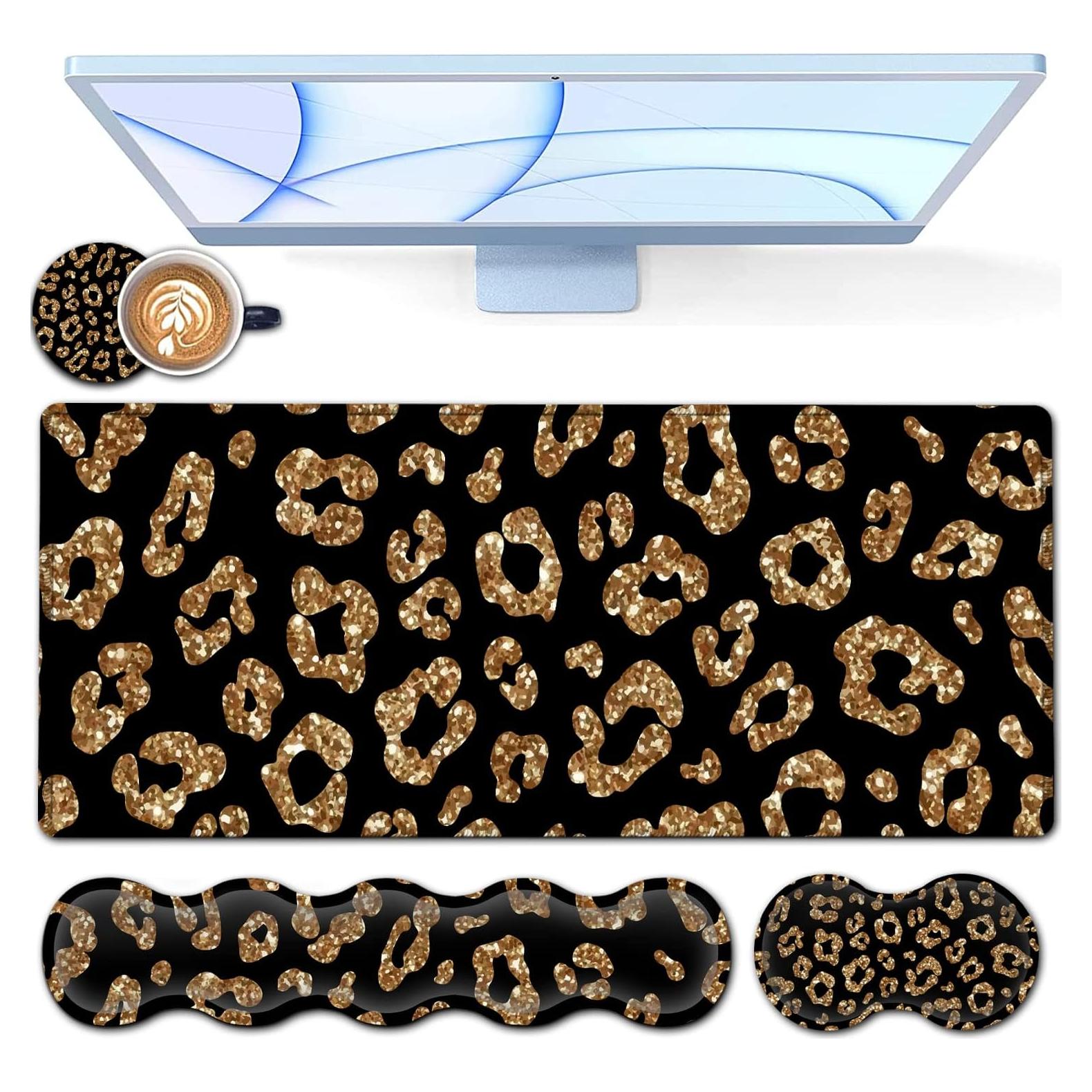 Alfombrilla de escritorio YVBHCGGGF XXL 80x30 cm con soporte ergonómico