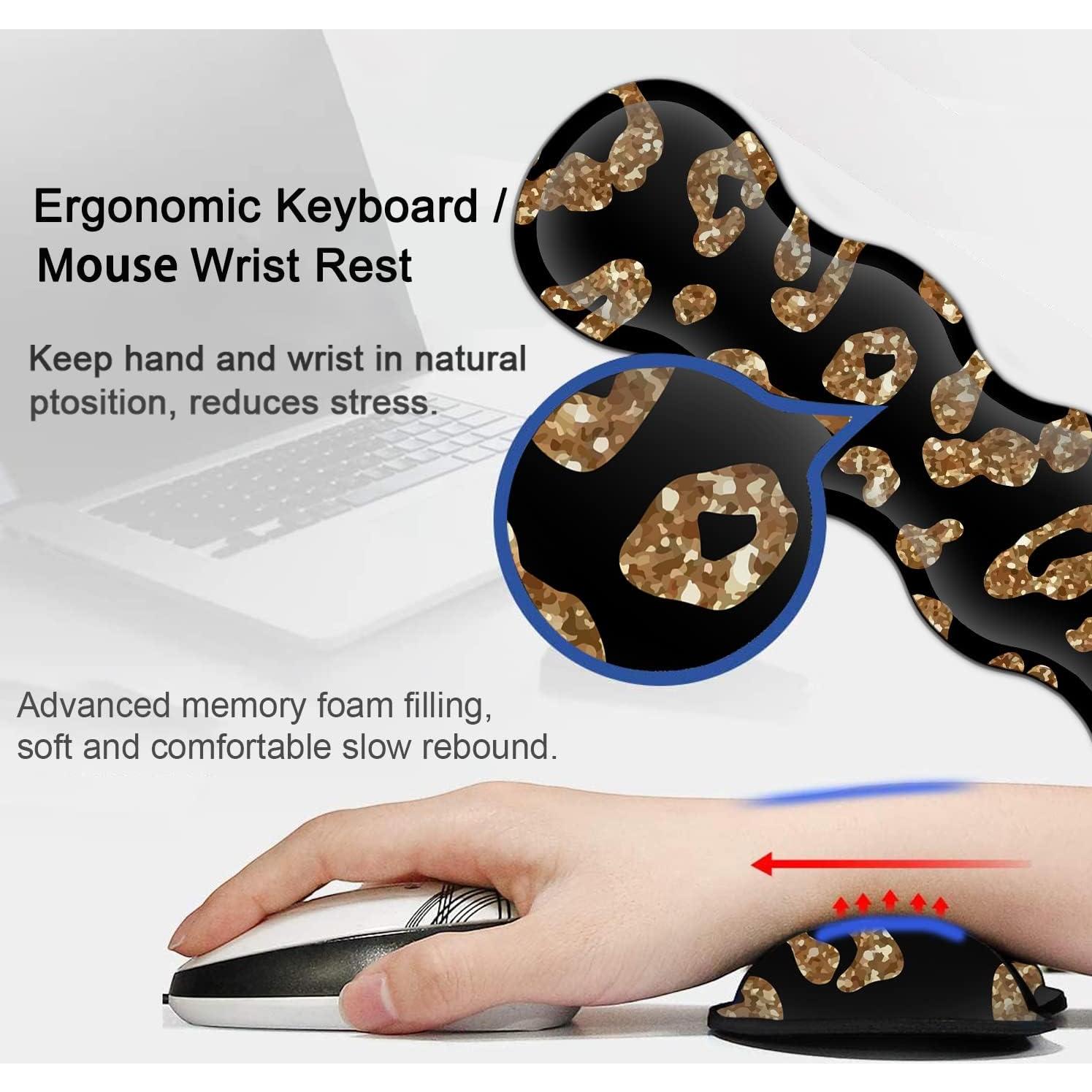 Alfombrilla de escritorio YVBHCGGGF XXL 80x30 cm con soporte ergonómico