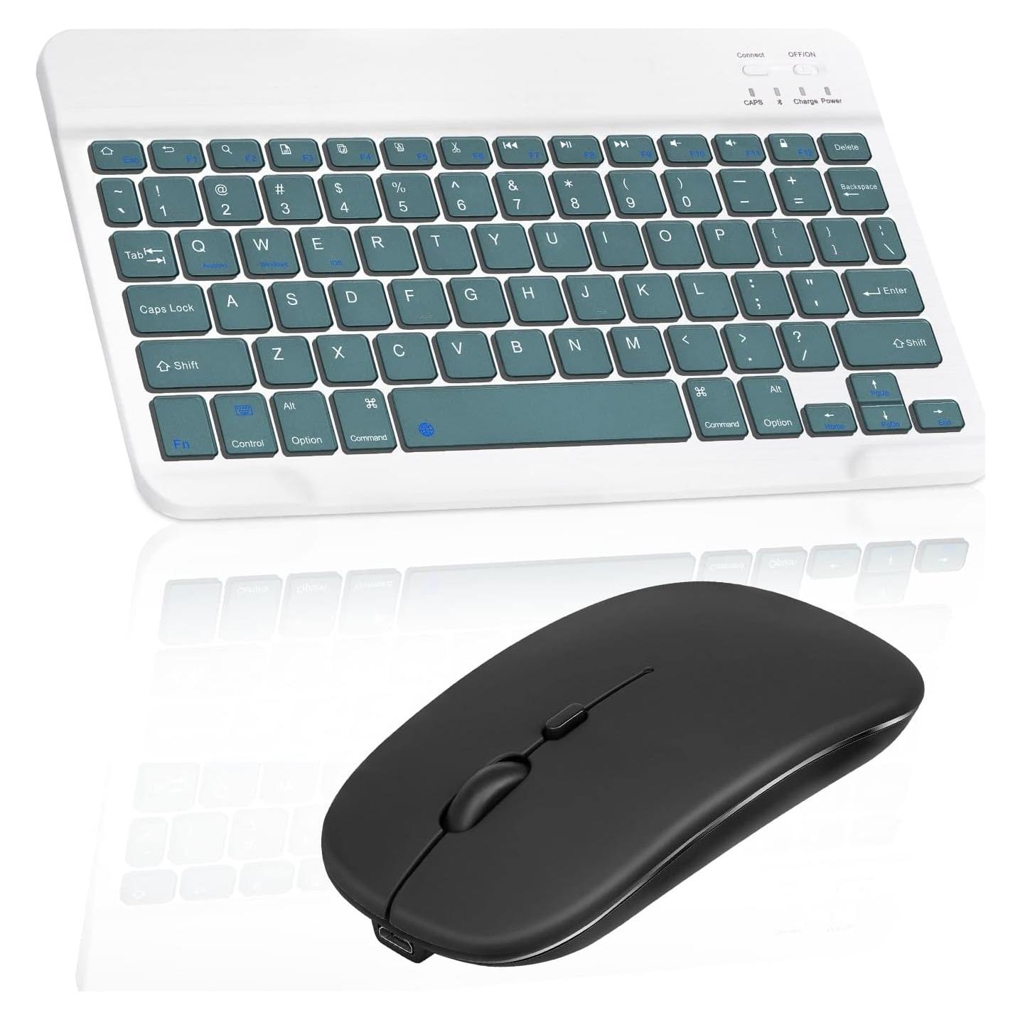 Combo Teclado y Ratón Bluetooth UrbanX KB030 Ergonómico Verde Pino