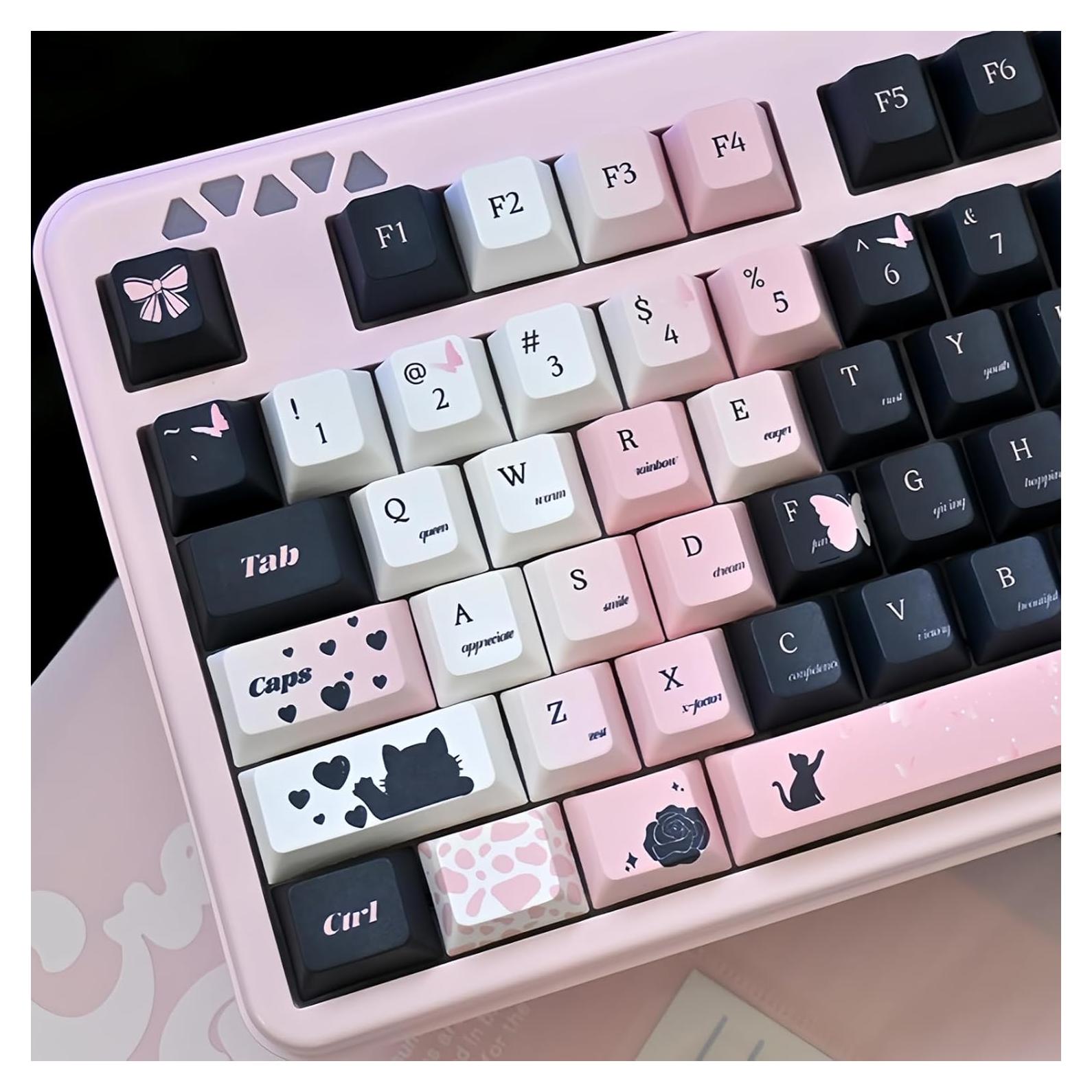 Conjunto de Teclas Personalizadas ZMX 131 Teclas PBT Kawaii