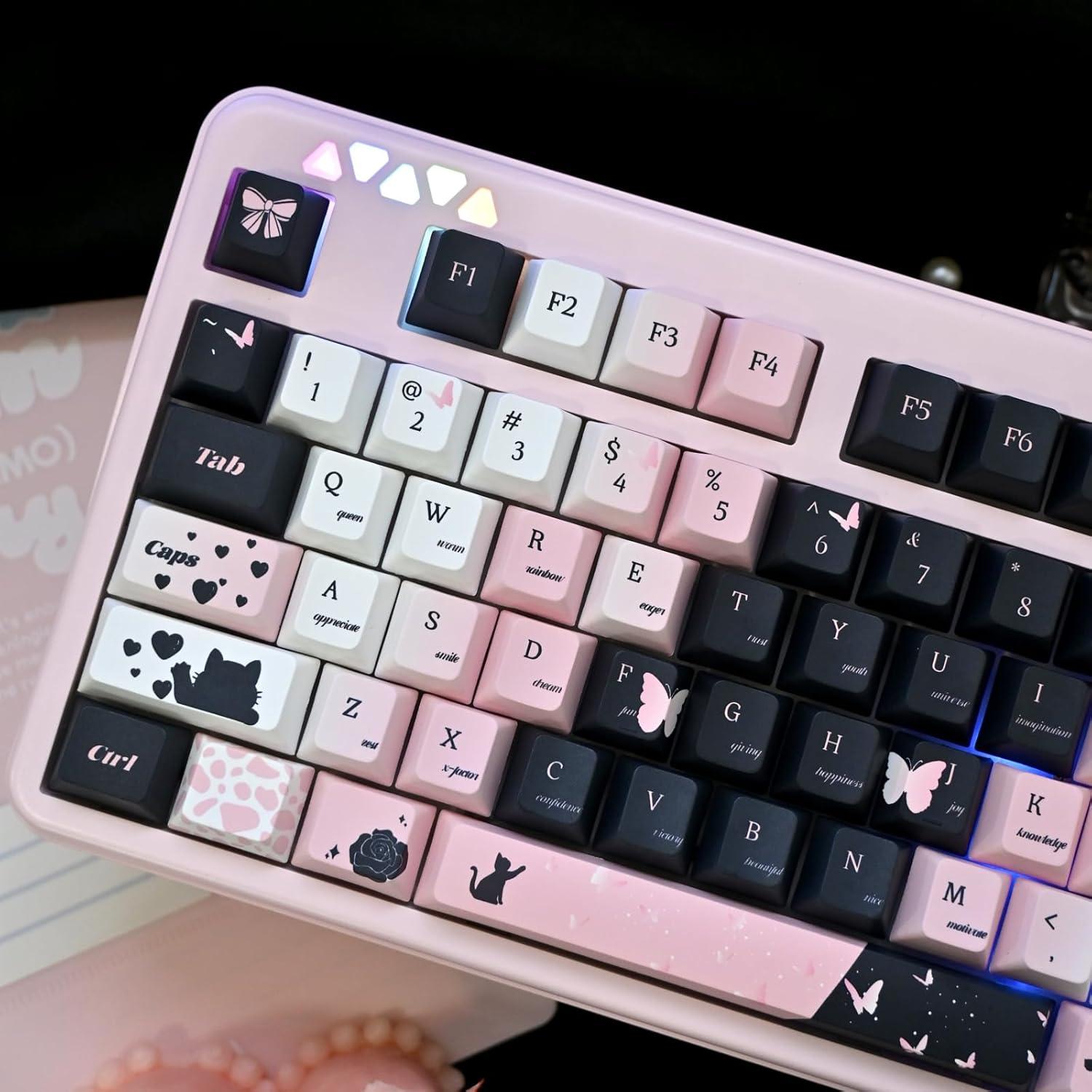 Conjunto de Teclas Personalizadas ZMX 131 Teclas PBT Kawaii