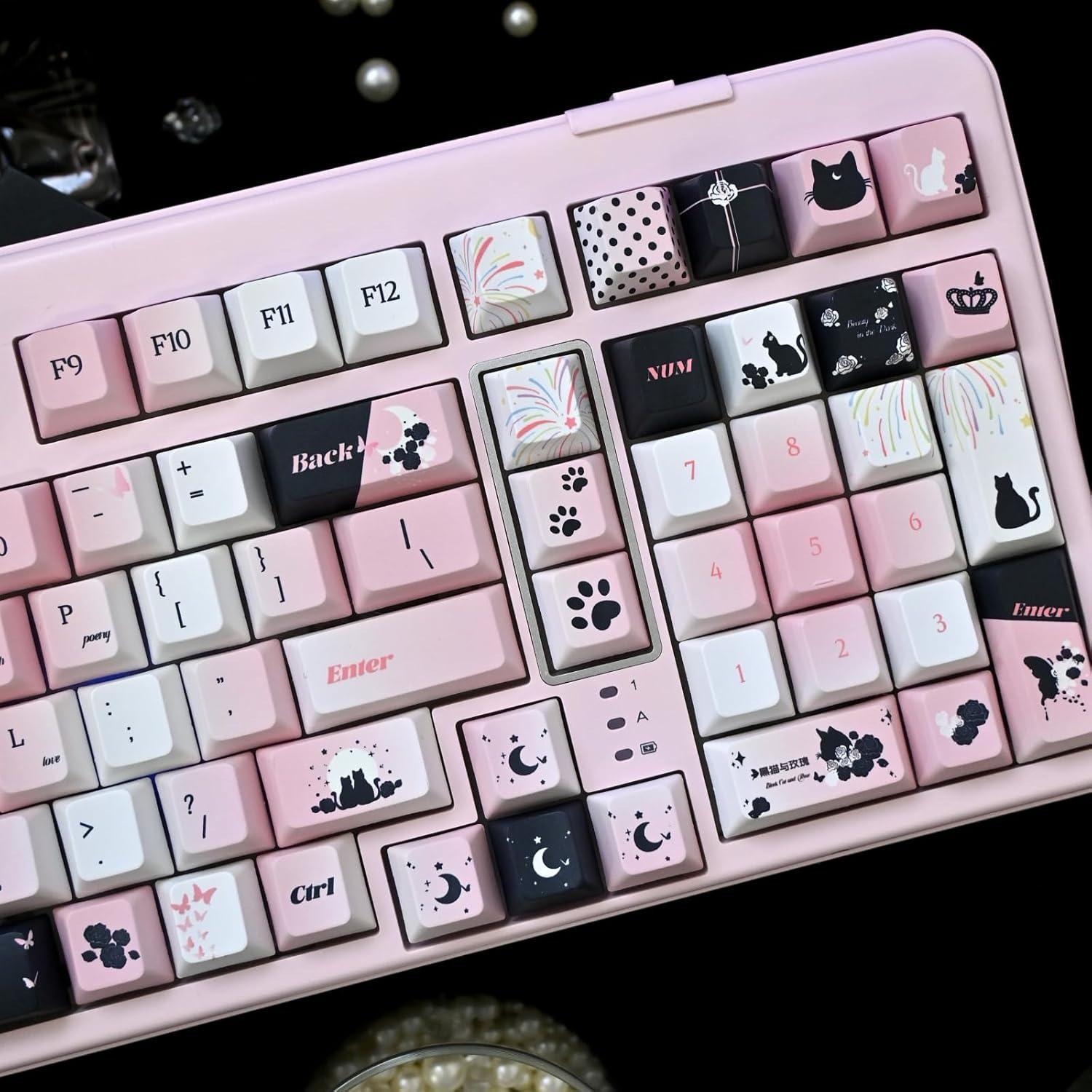 Conjunto de Teclas Personalizadas ZMX 131 Teclas PBT Kawaii