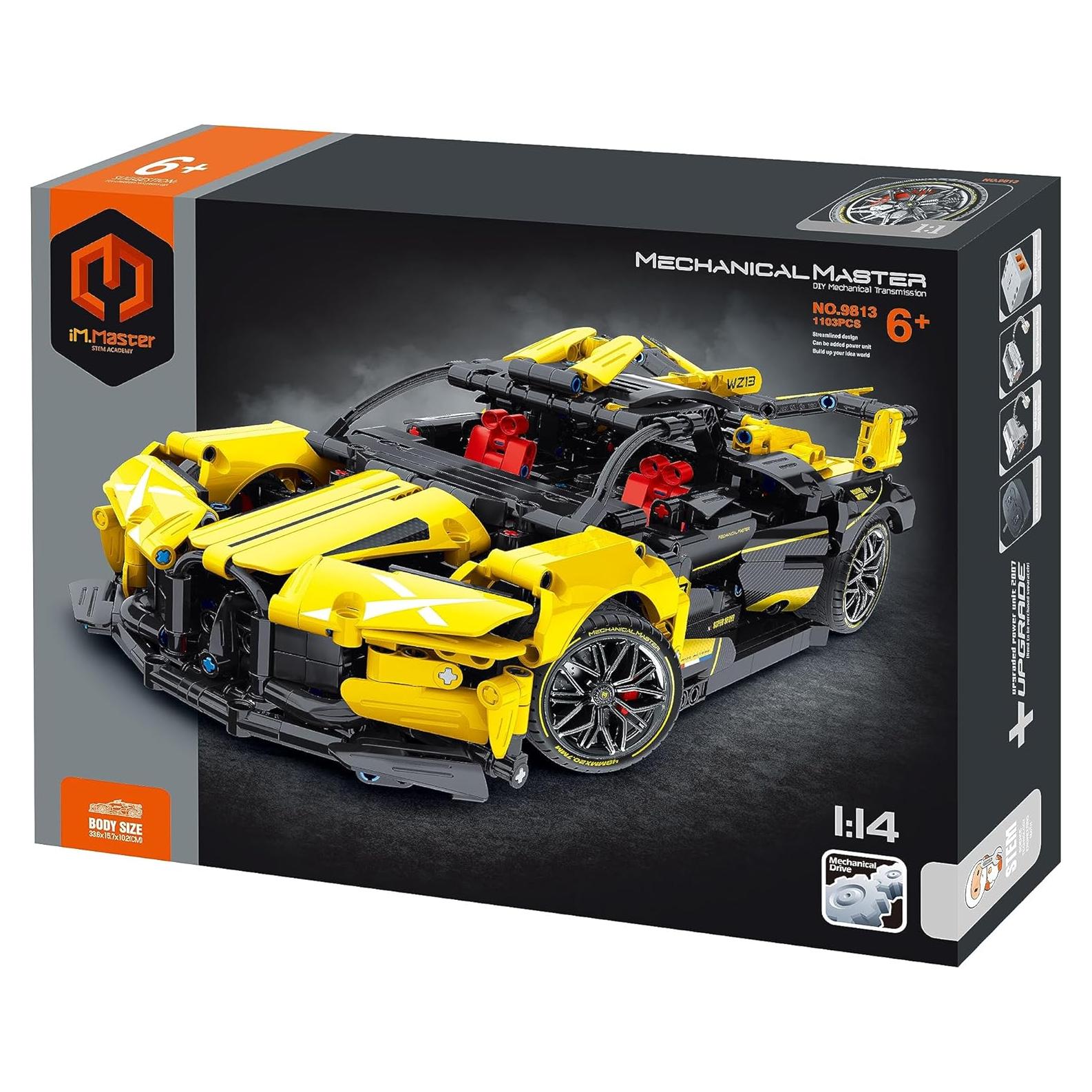 Juguete de Construcción STEM DAKOTT Supercoche 1:14 1103 Piezas