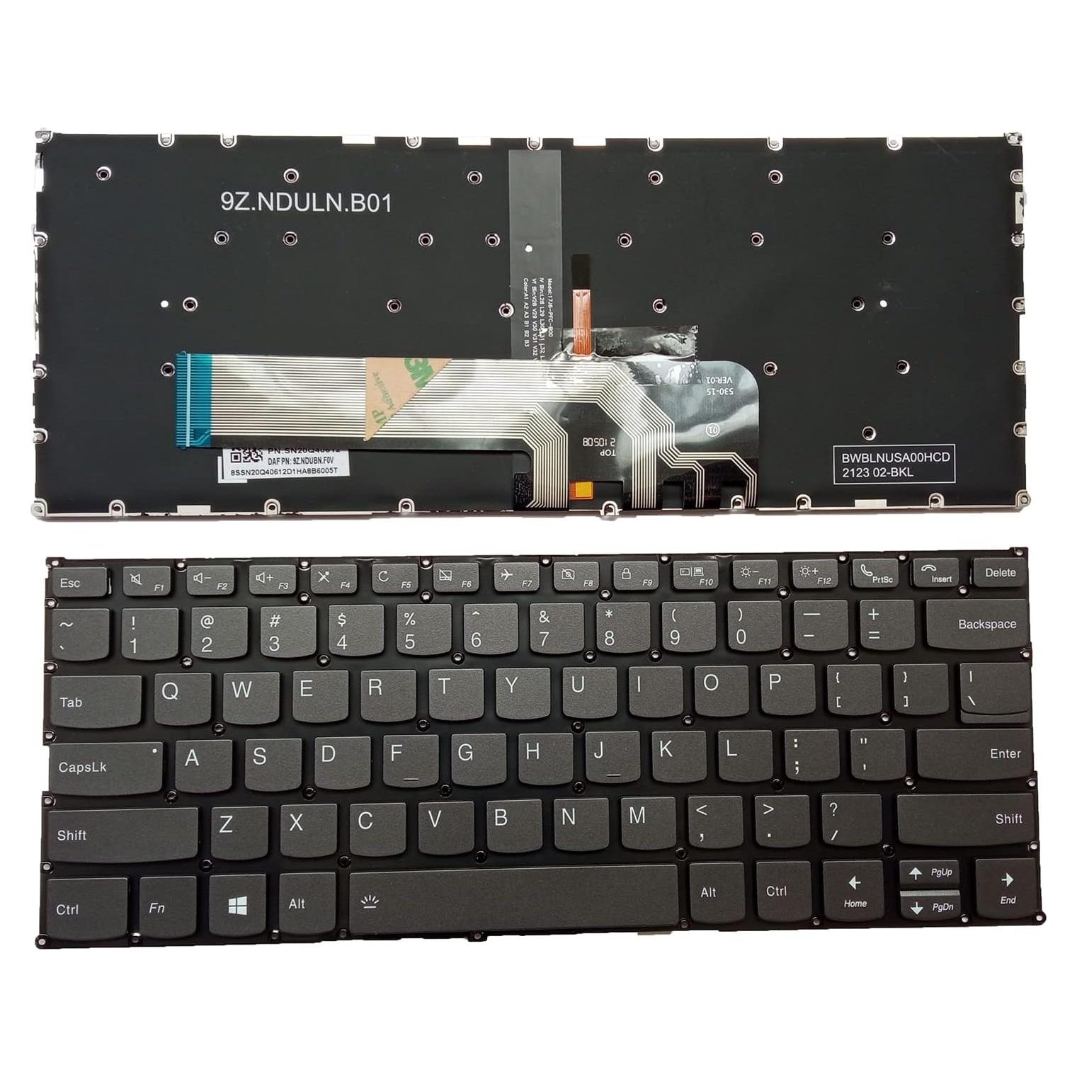 Teclado de Reemplazo US Retroiluminado Lenovo ThinkBook Gris