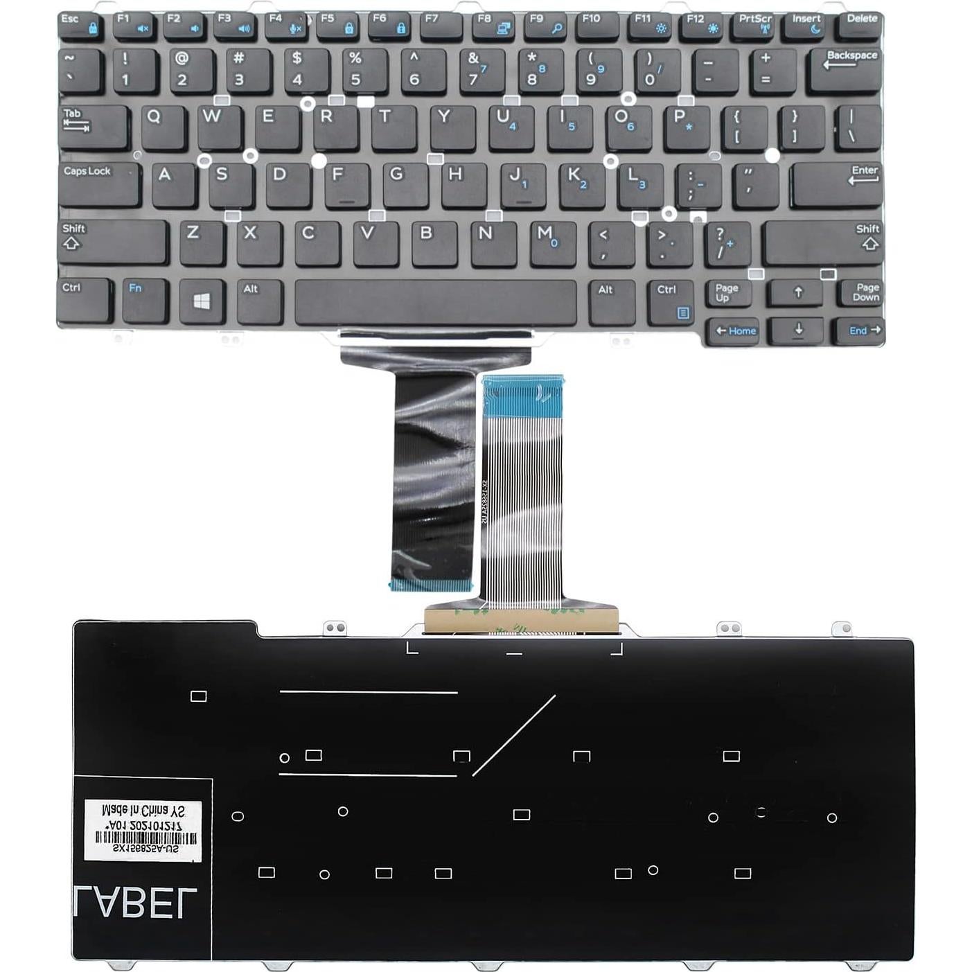 Teclado de Reemplazo PAEBAI+ para DELL Latitude 3340 3350 E7450