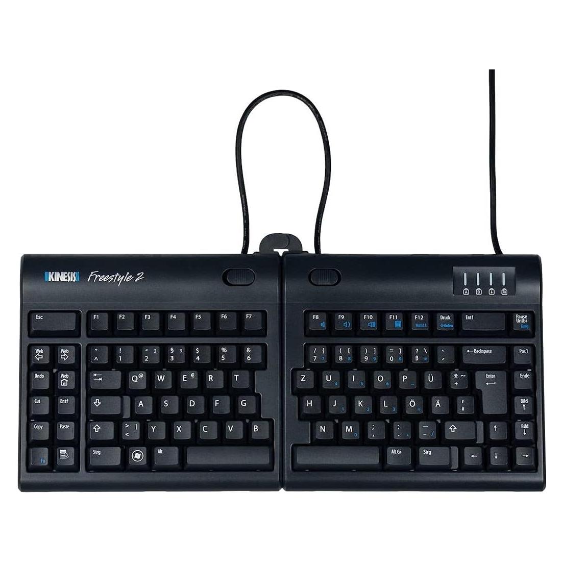Teclado Ergonómico Kinesis Freestyle2 USB Bluetooth Negro