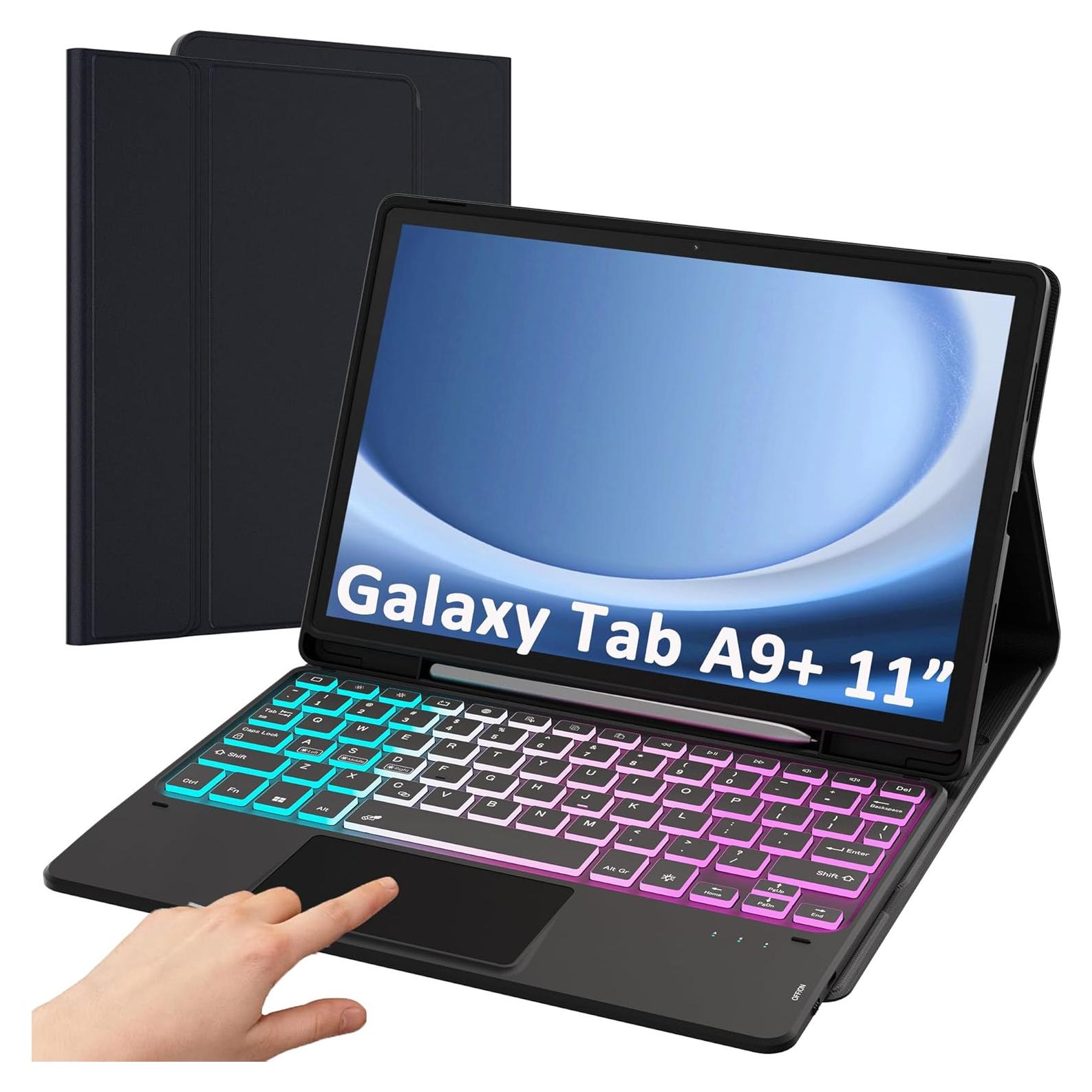 Funda con Teclado Retroiluminado SNOODU para Galaxy Tab A9+ 11"