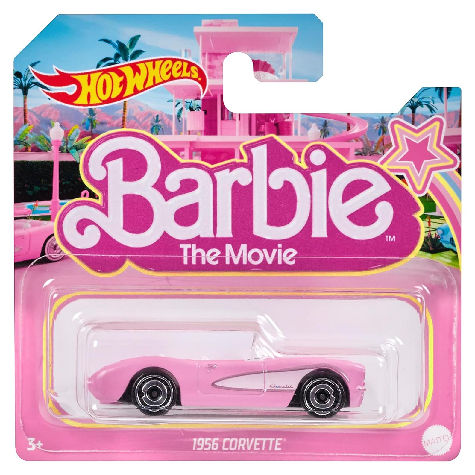 Hot Wheels Corvette Barbie 1956 Escala 1:64 Mattel