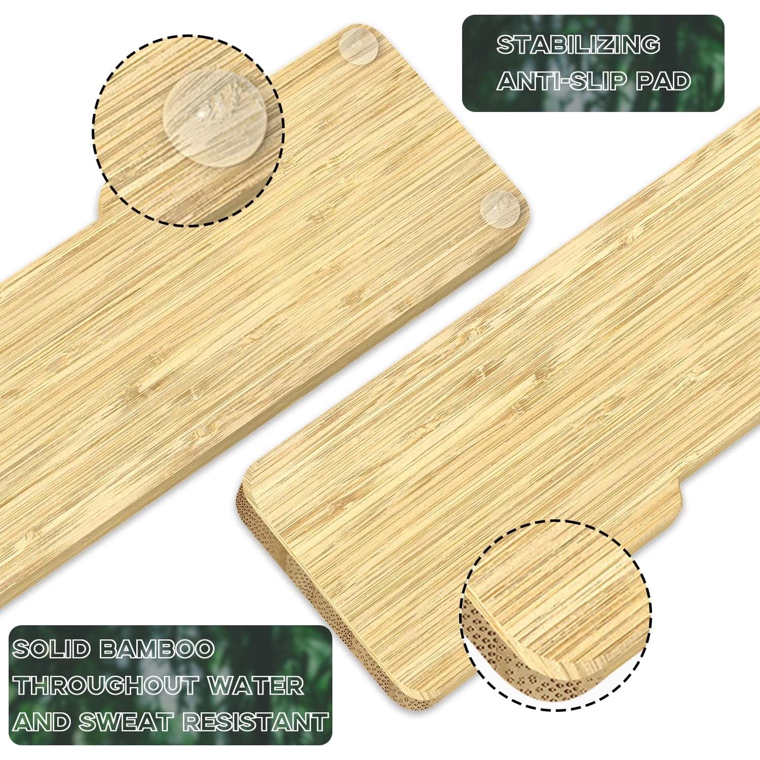 Reposapiés Ergonómico de Bambú Attack Shark para Teclado 61 Teclas