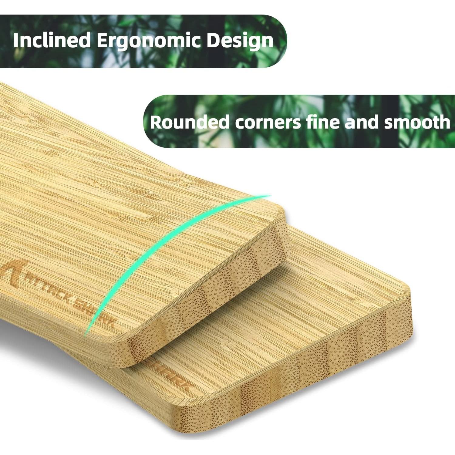 Reposapiés Ergonómico de Bambú Attack Shark para Teclado 61 Teclas