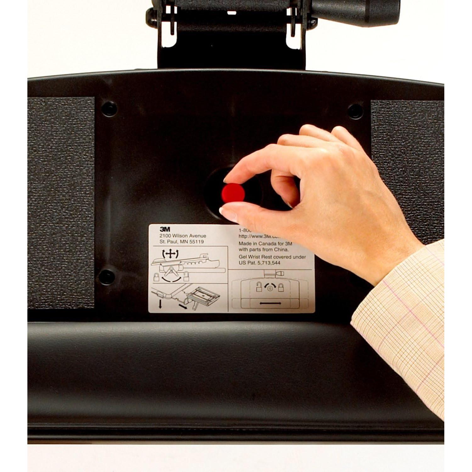 Bandeja de Teclado Ajustable 3M AKT180LE Ergonomía Negra