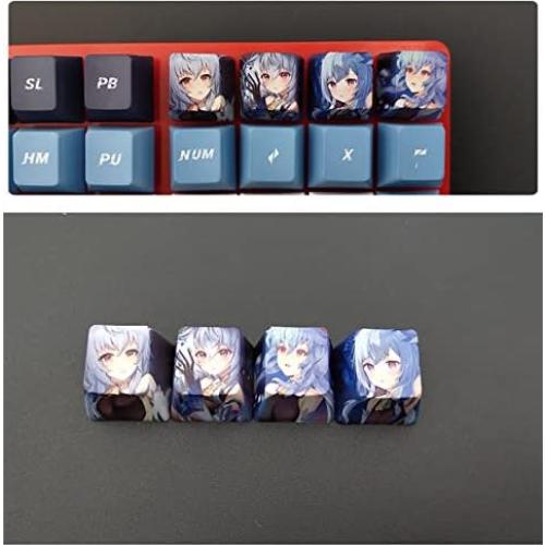 Juego de 12 Teclas PBT Cherry para Teclado Mecánico Genshin Impact
