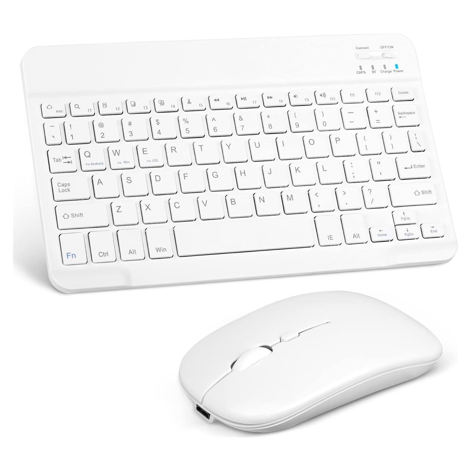 Combo Teclado y Ratón Bluetooth UrbanX KB030 - Blanco Puro