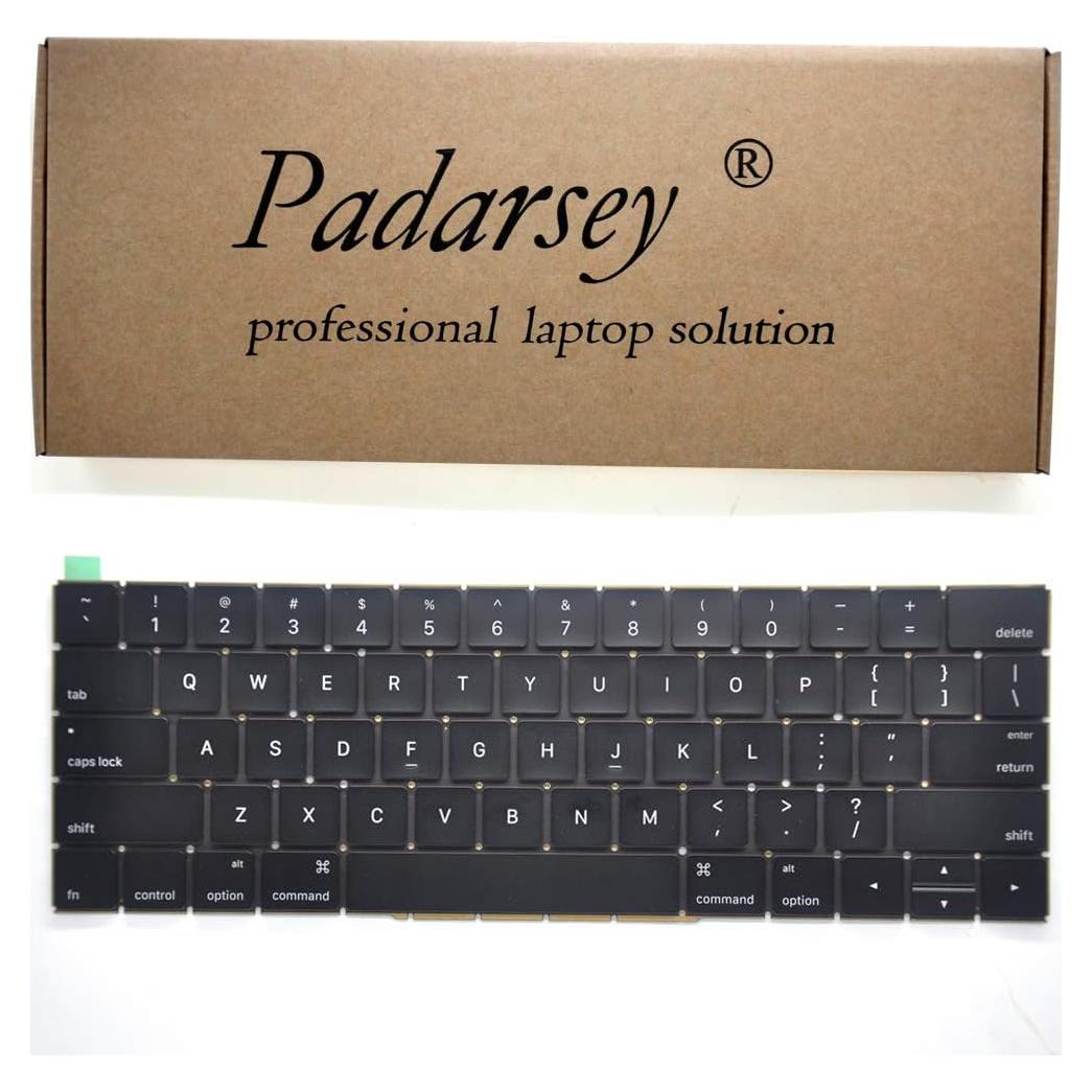 Teclado de Reemplazo Padarsey US para MacBook Pro 13 y 15 A1706 A1707