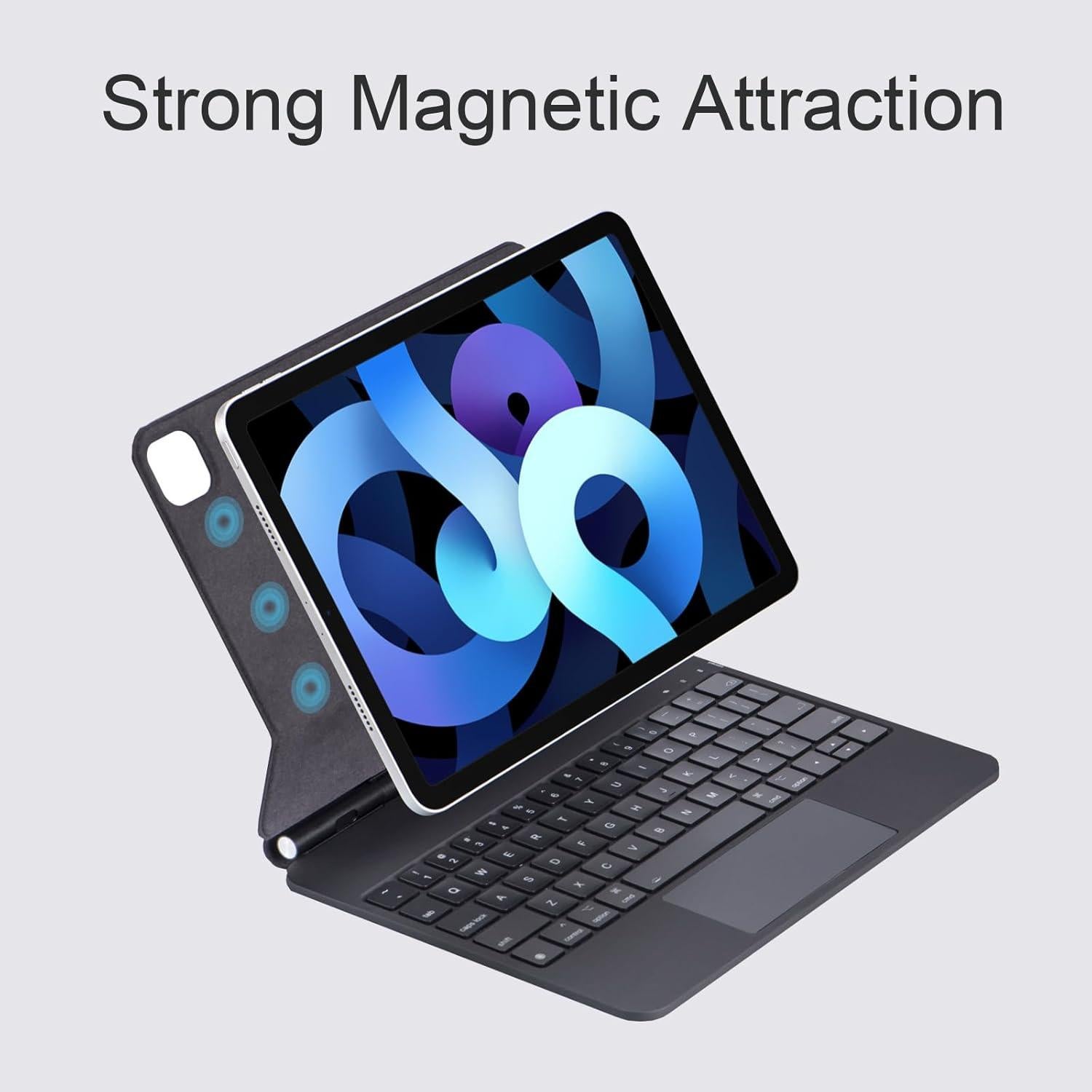 Funda de Teclado Mágico Dolpking para iPad Air/Pro 11" - Negro