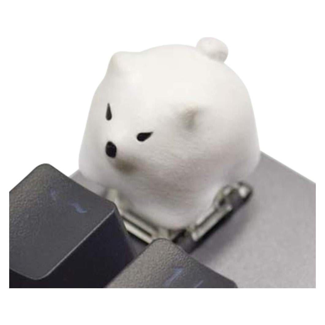 Tecla de resina personalizada Kelendle perro husky blanco ESC