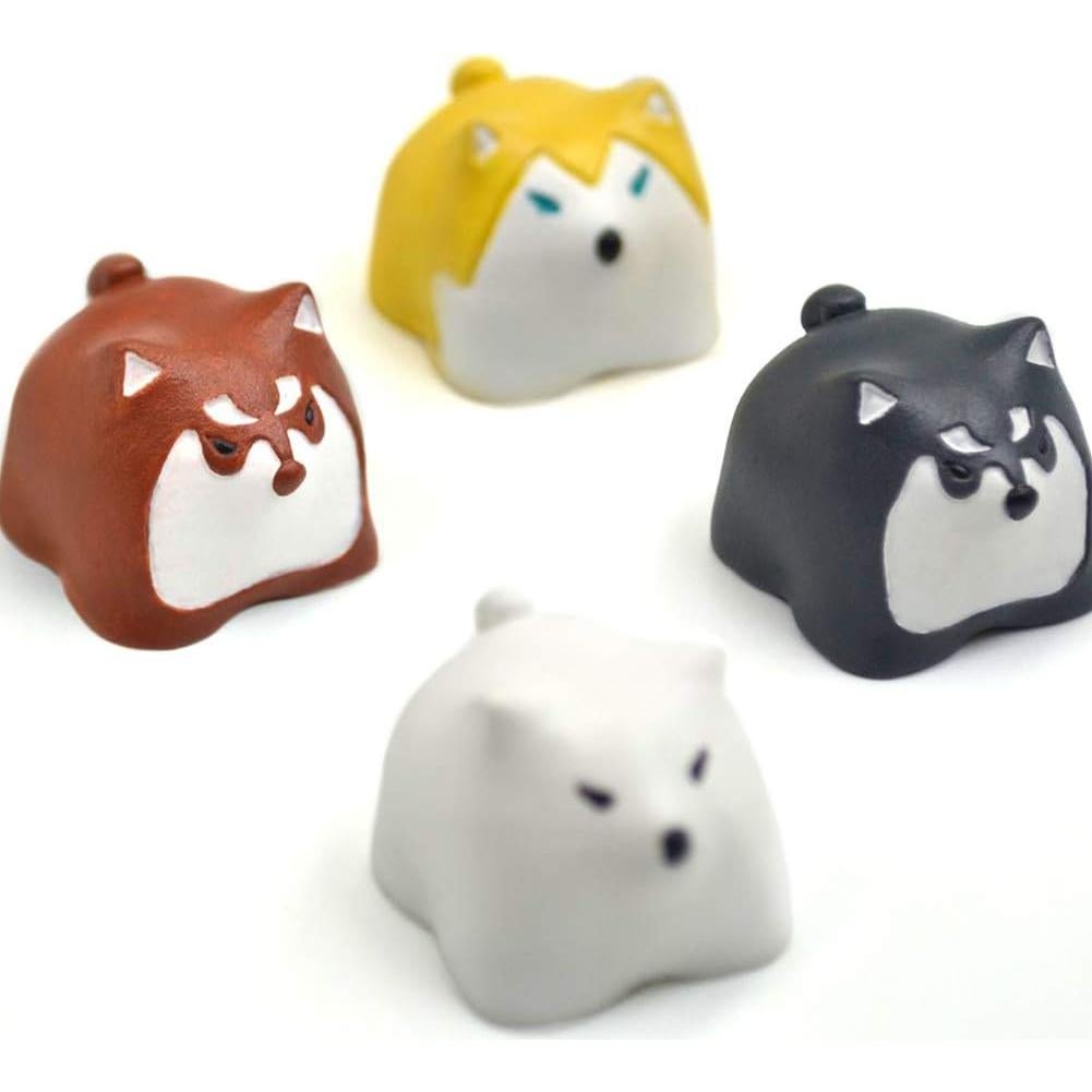 Tecla de resina personalizada Kelendle perro husky blanco ESC