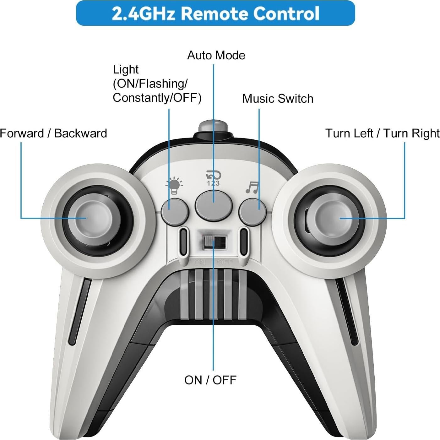 Coche de Juguete Pickup RC QuirkyGlee 1:12 Todo Terreno 4WD
