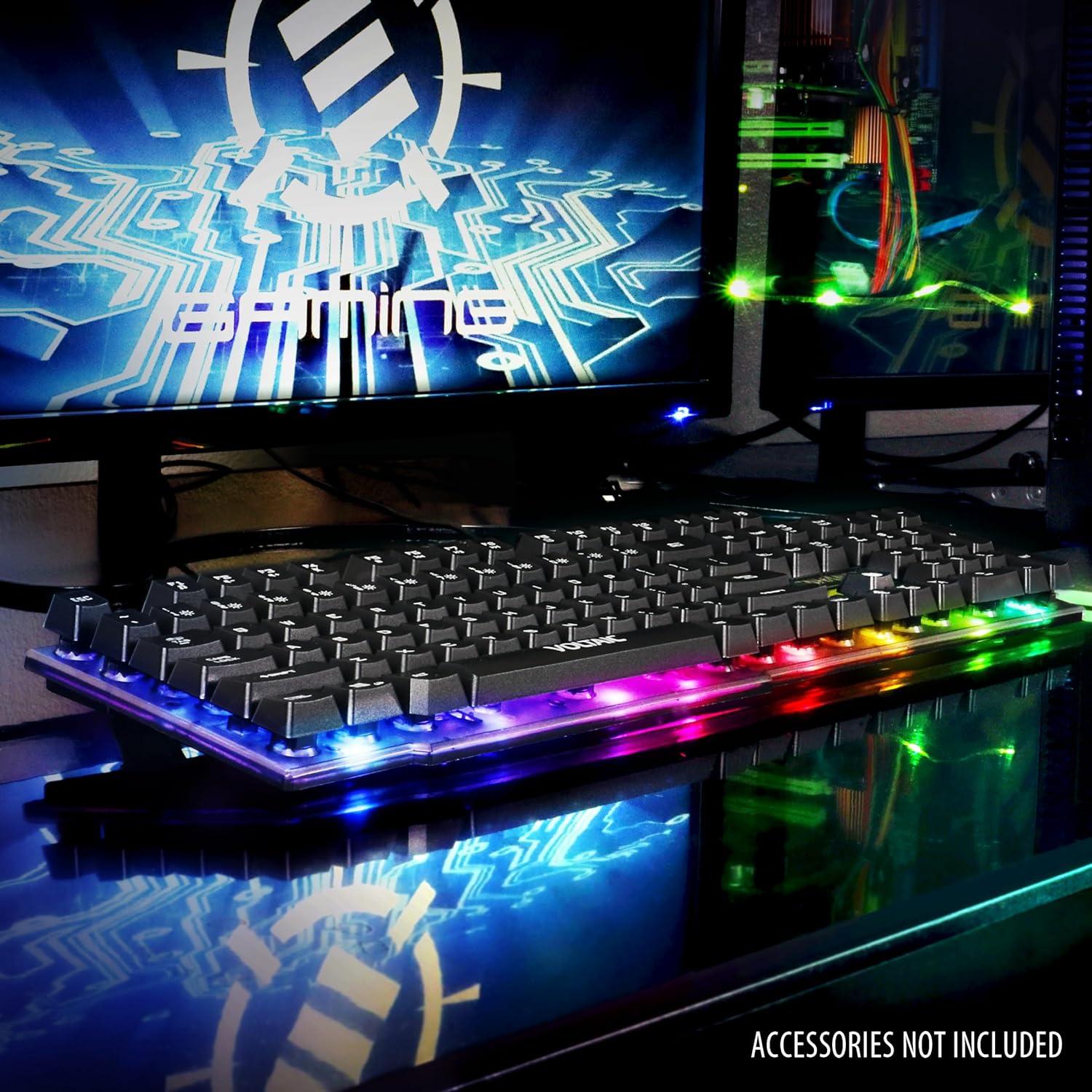 Teclado para Juegos ENHANCE Voltaic 2 Retroiluminado LED 104 Teclas