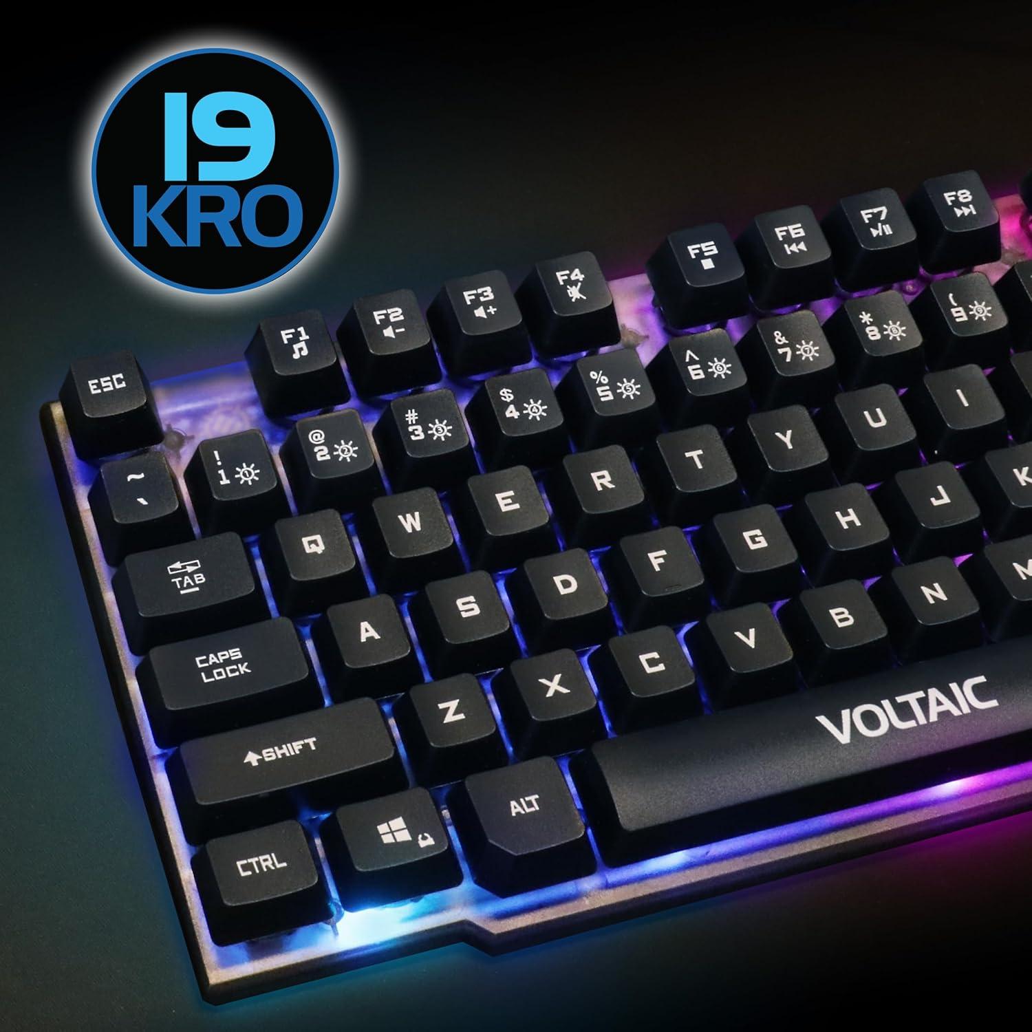 Teclado para Juegos ENHANCE Voltaic 2 Retroiluminado LED 104 Teclas