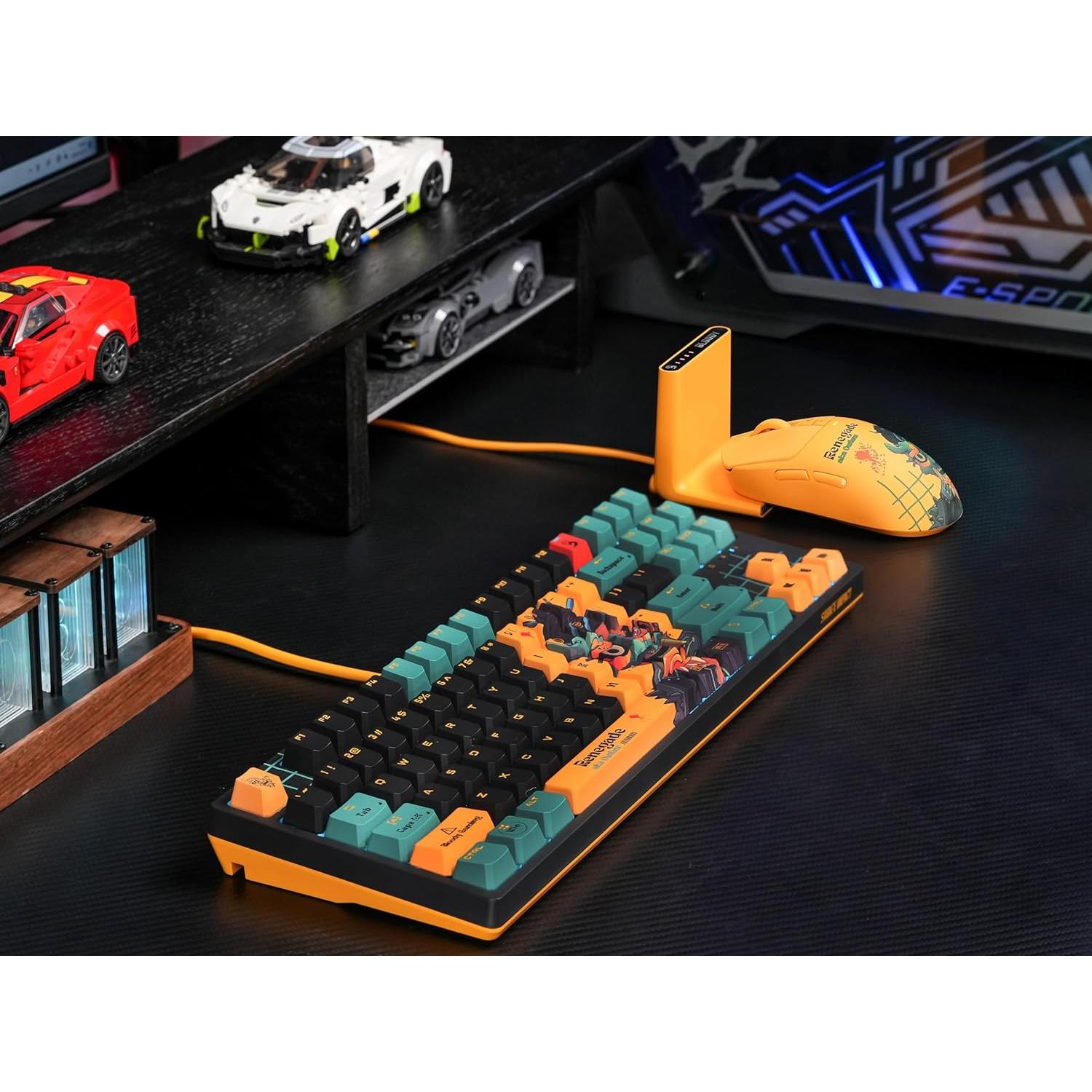 Teclado Gaming Bloody AT87-Renegade Óptico TKL PBT RGB