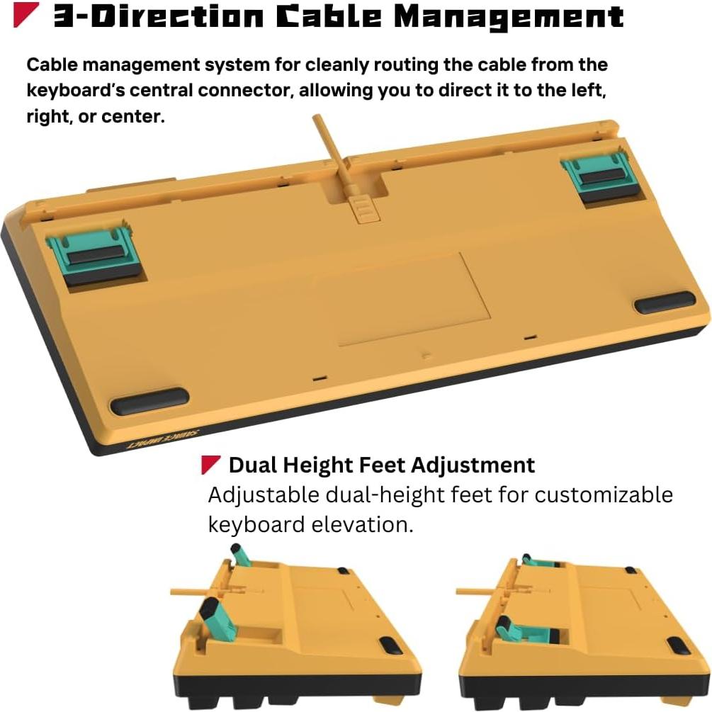 Teclado Gaming Bloody AT87-Renegade Óptico TKL PBT RGB
