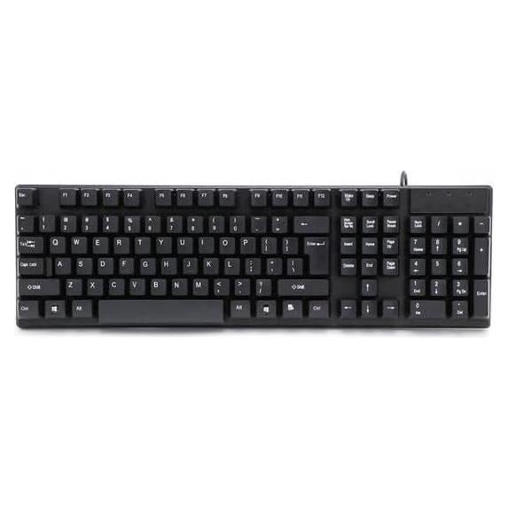 Teclado USB iMicro KB-IMK15 107 Teclas Ergonomico Negro