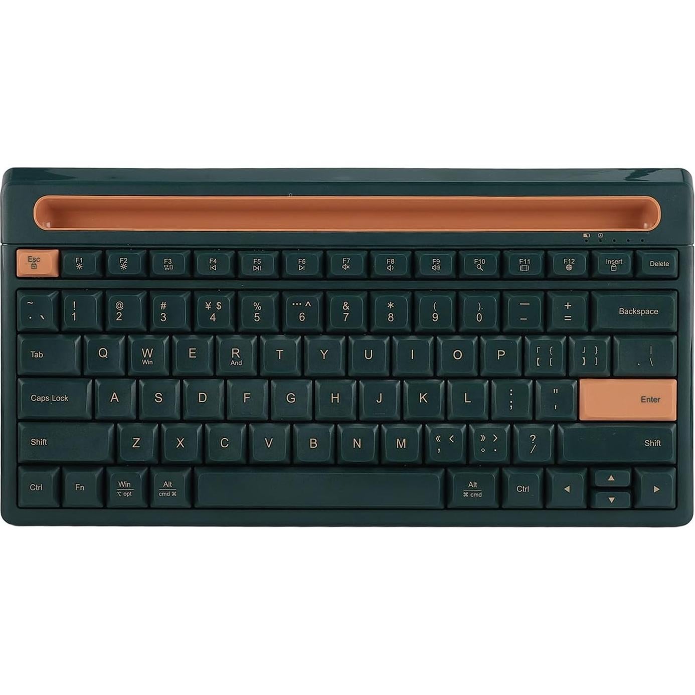 Teclado Bluetooth Inalámbrico Dpofirs 79 Teclas Verde Oscuro