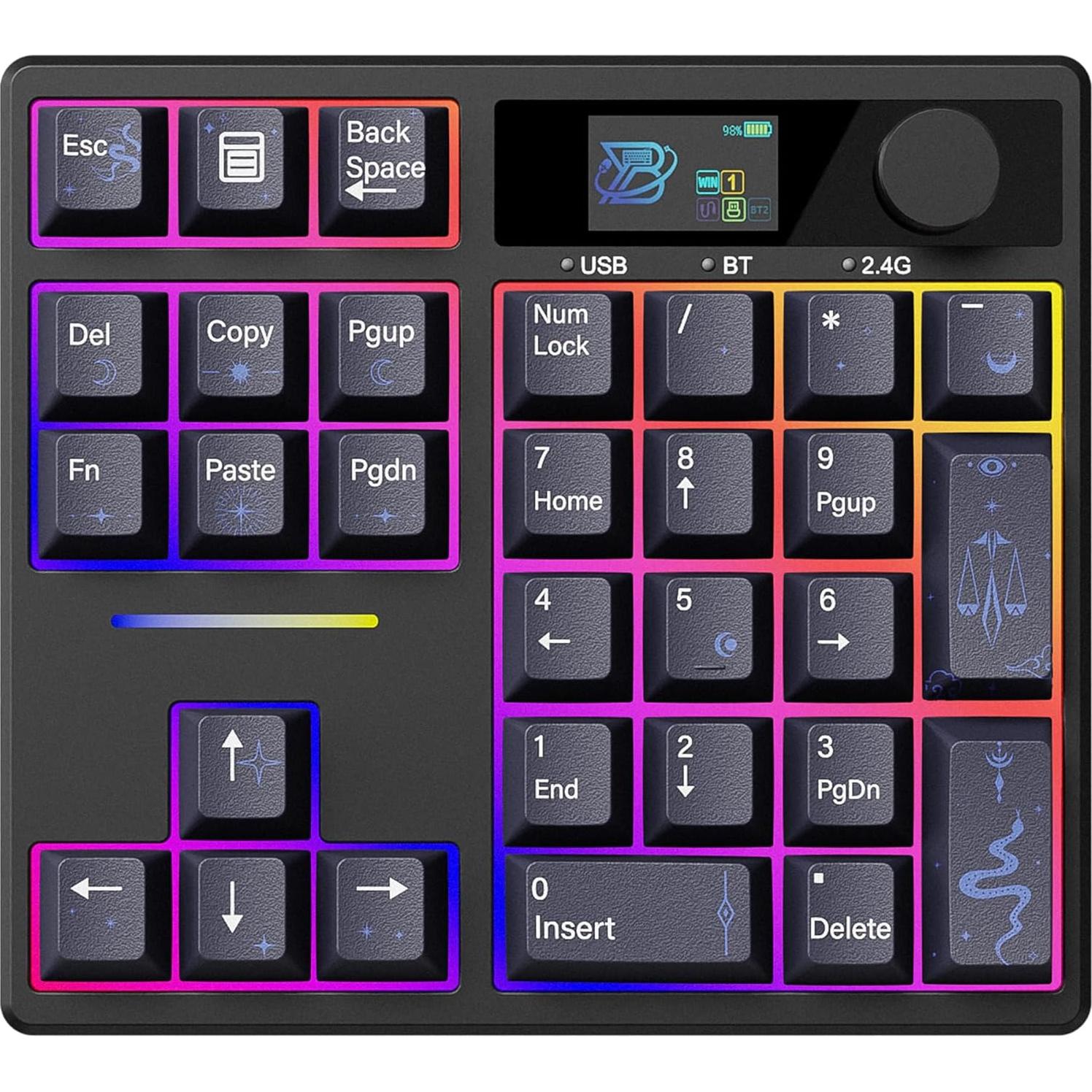 Teclado Numérico Mecánico BOYI TD31Pro Inalámbrico RGB