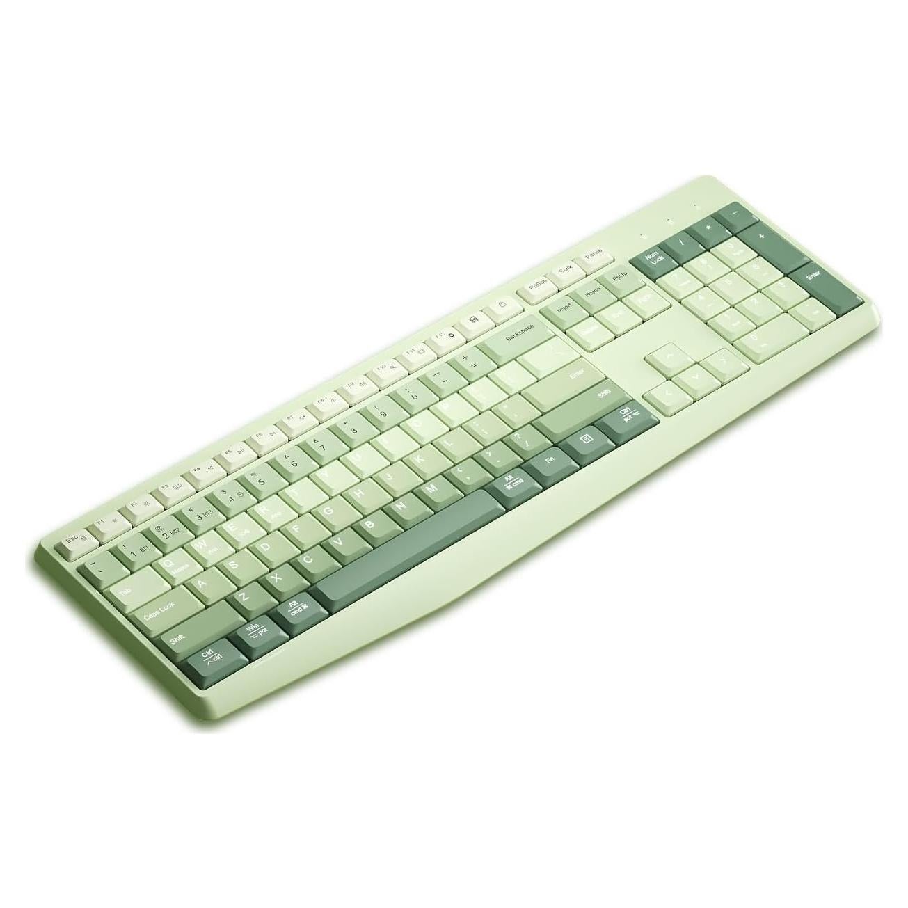Teclado Inalámbrico TISHLED K161D 106 Teclas Verde Matcha