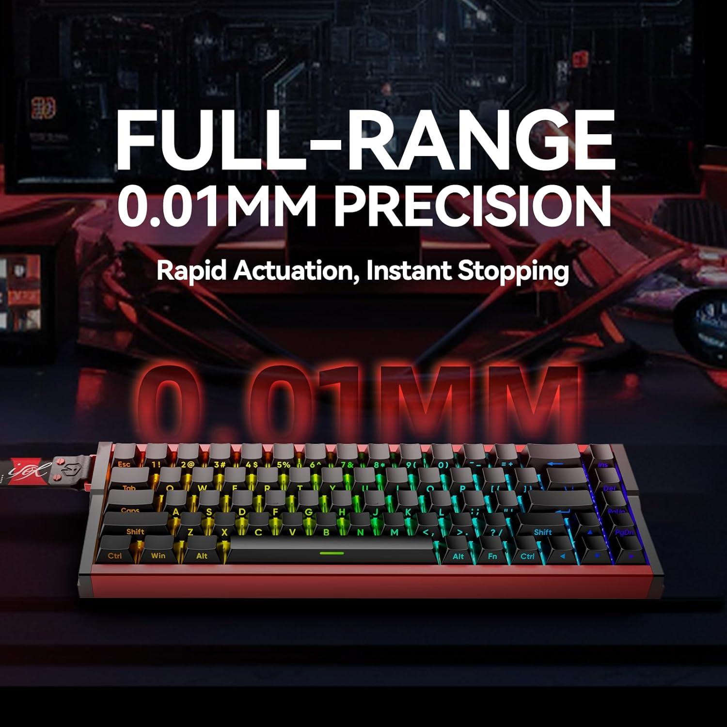 Teclado Gaming IROK MG68 TKL 65% Aluminio RGB Programable