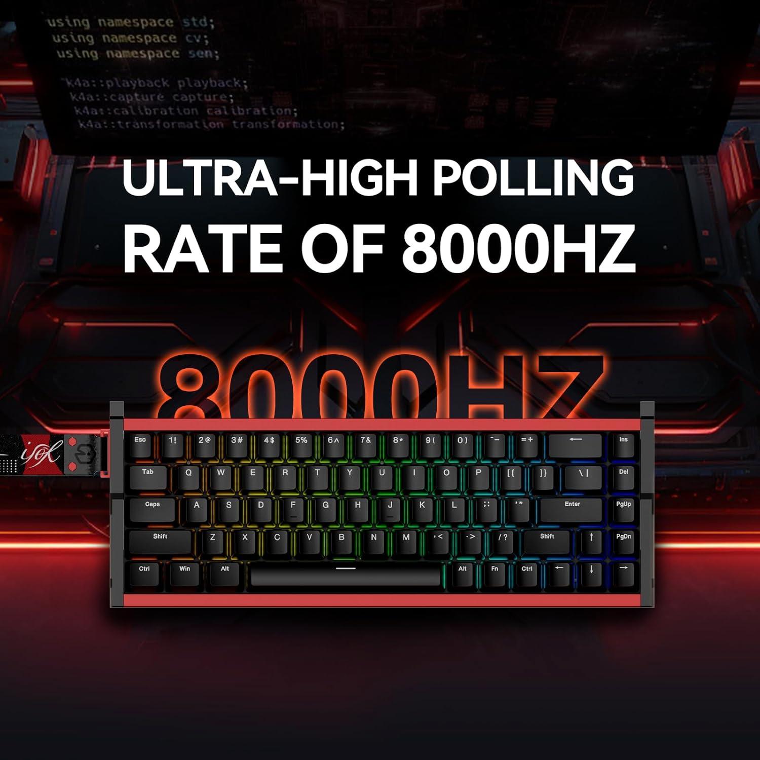 Teclado Gaming IROK MG68 TKL 65% Aluminio RGB Programable