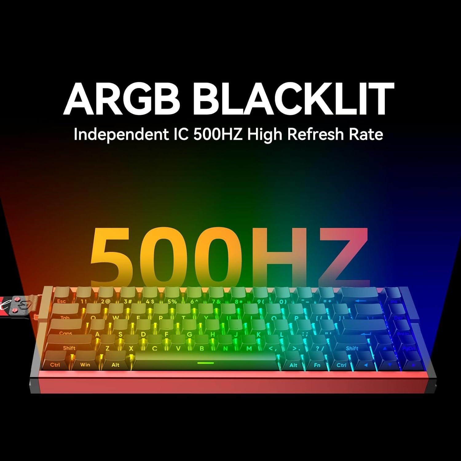 Teclado Gaming IROK MG68 TKL 65% Aluminio RGB Programable