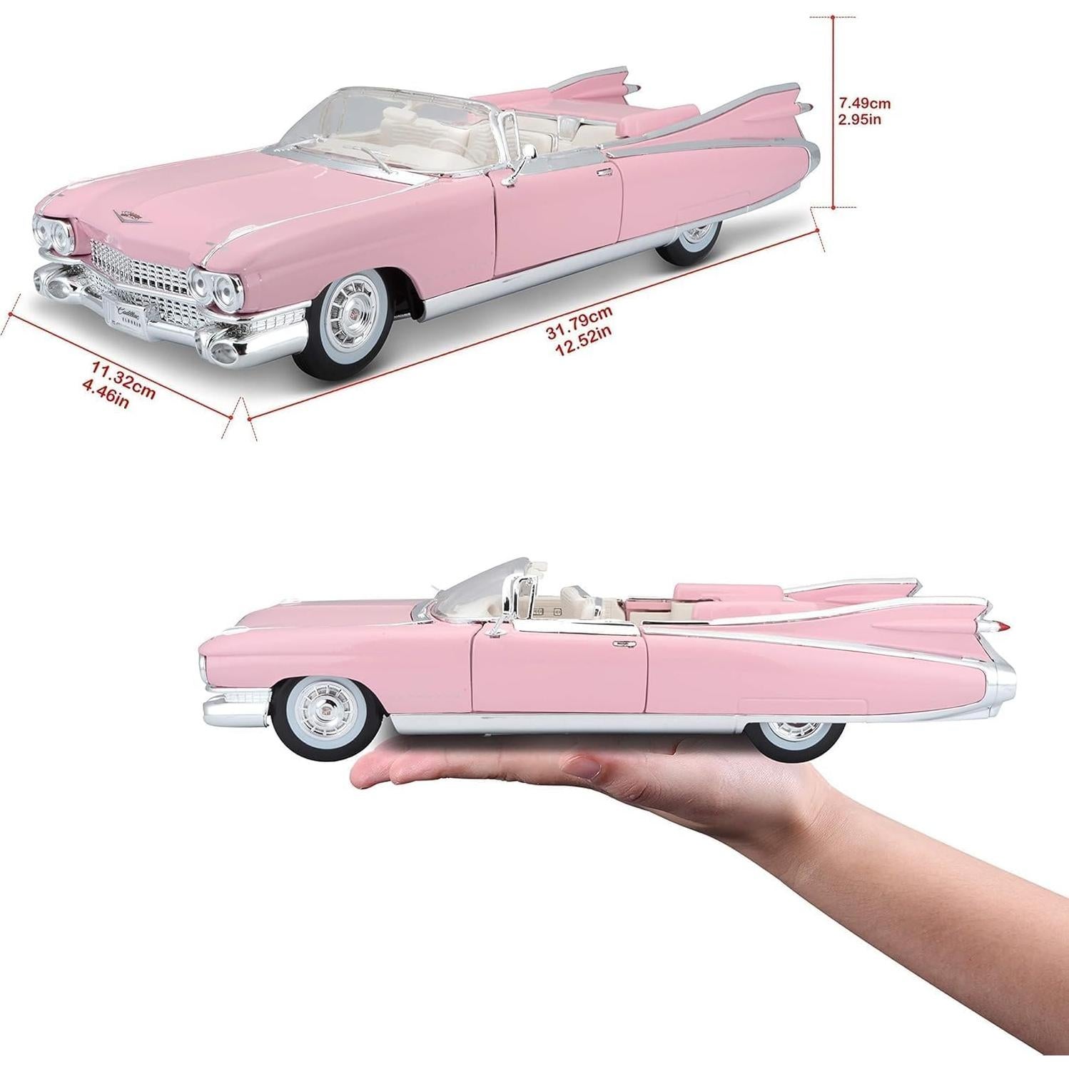 Cadillac Eldorado Biarritz Convertible 1959 Rosa Maisto 1:18