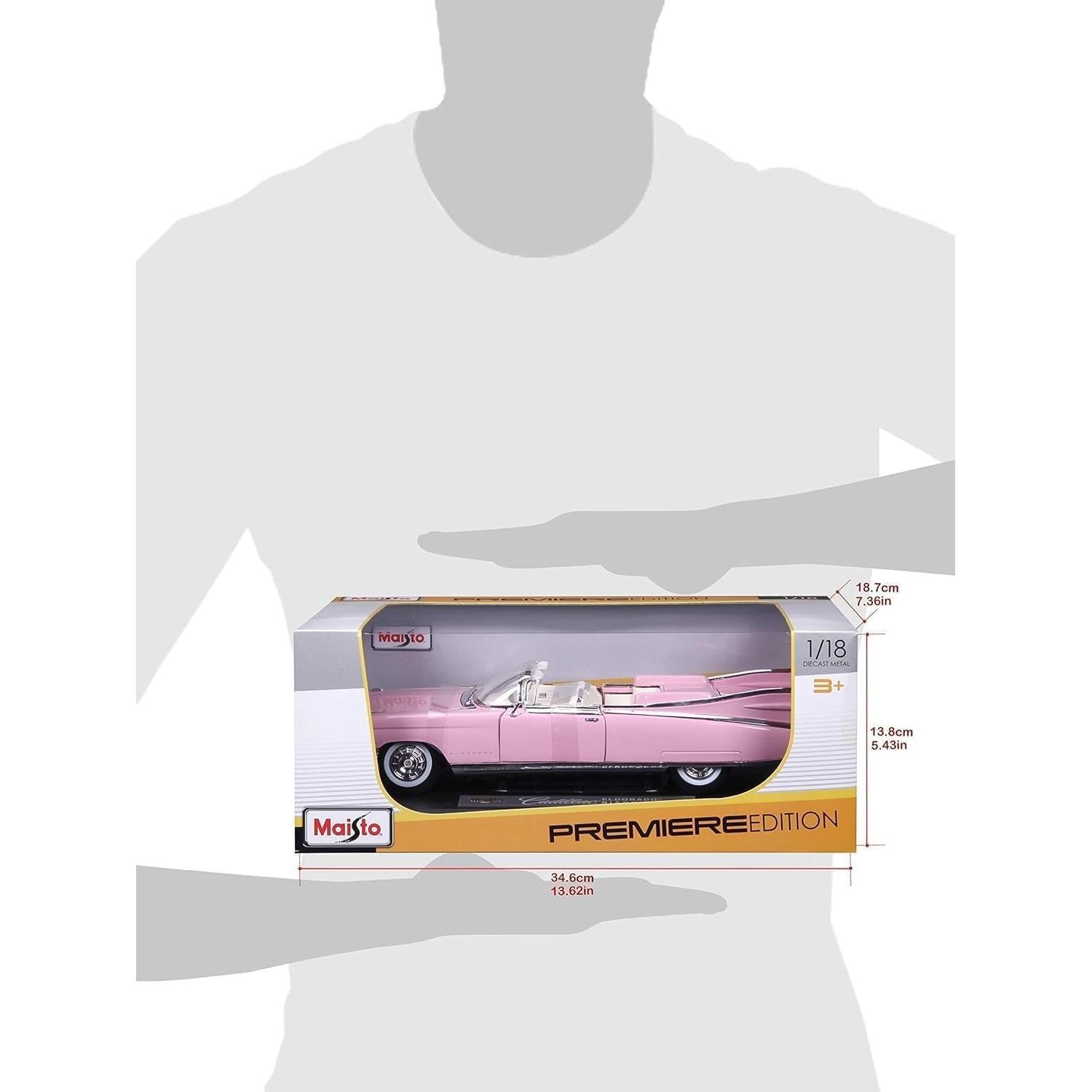 Cadillac Eldorado Biarritz Convertible 1959 Rosa Maisto 1:18