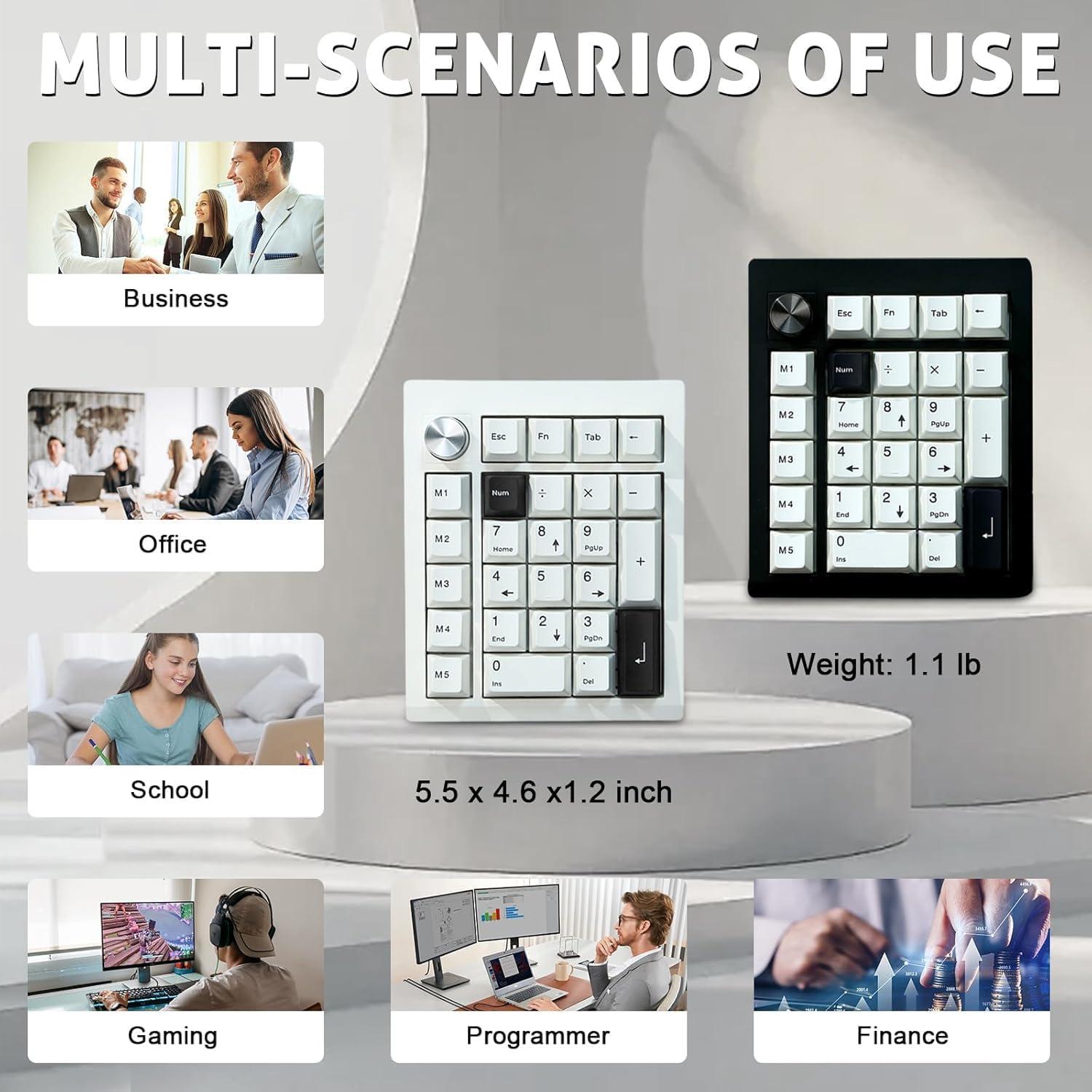 Teclado Numérico Inalámbrico BOYI GMK26 RGB Recargable