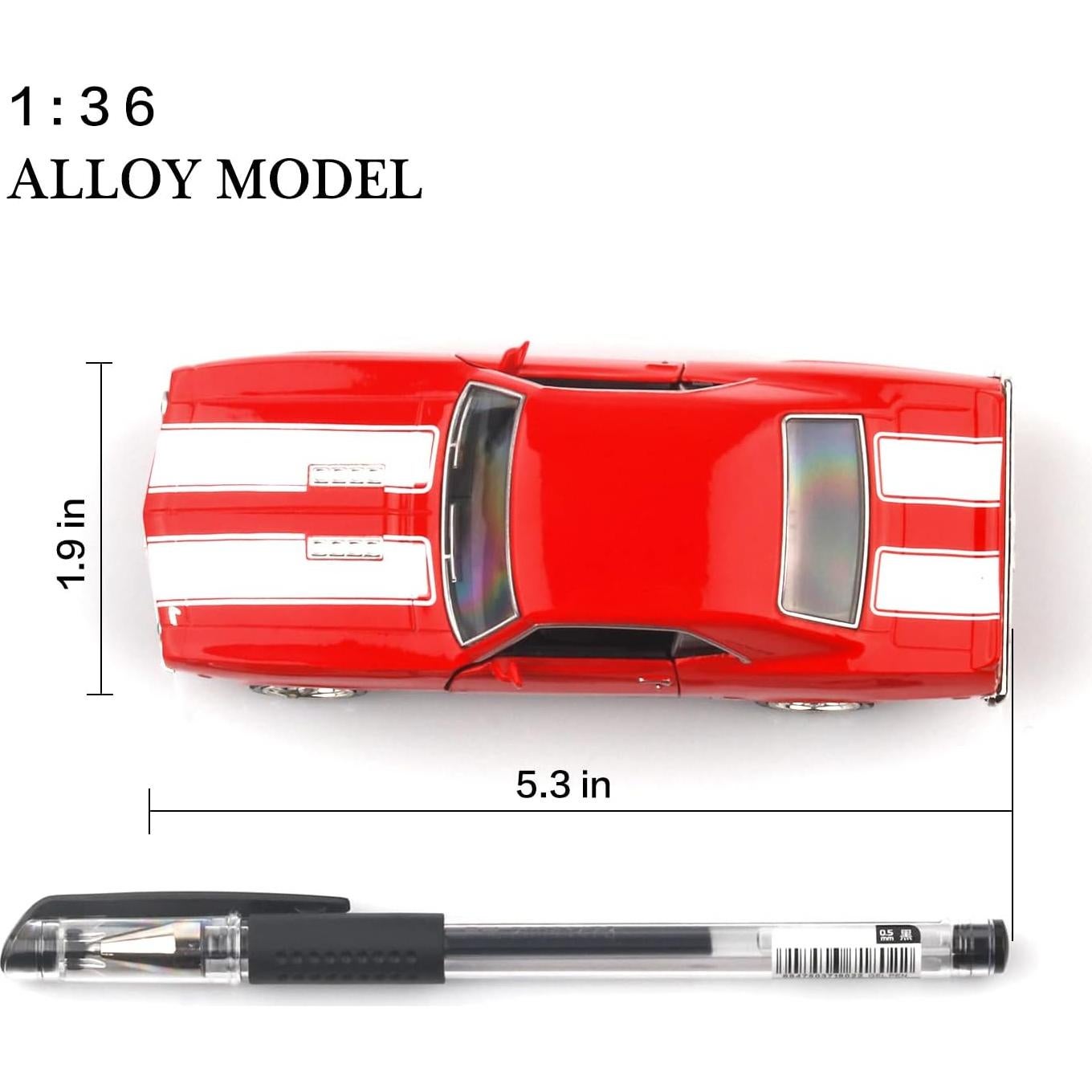 Coche de Juguete Camaro SS 1969 a Escala 1/36 Rojo