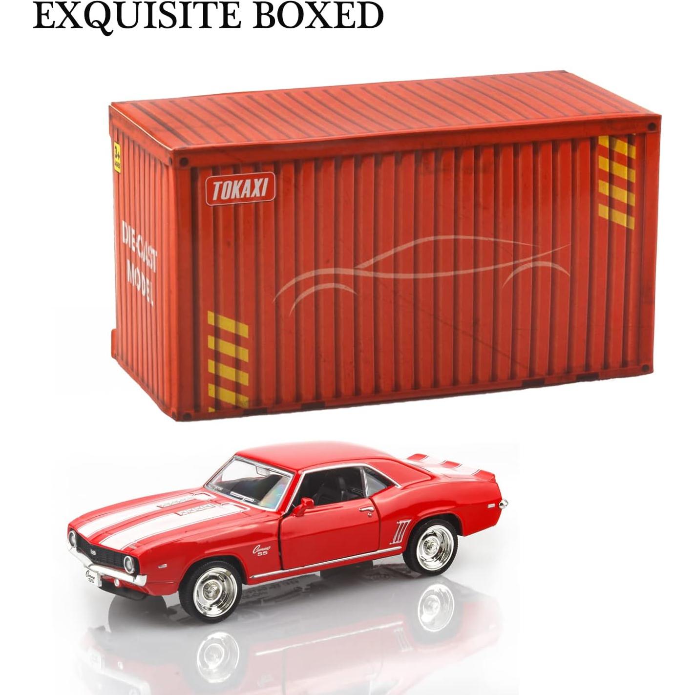 Coche de Juguete Camaro SS 1969 a Escala 1/36 Rojo