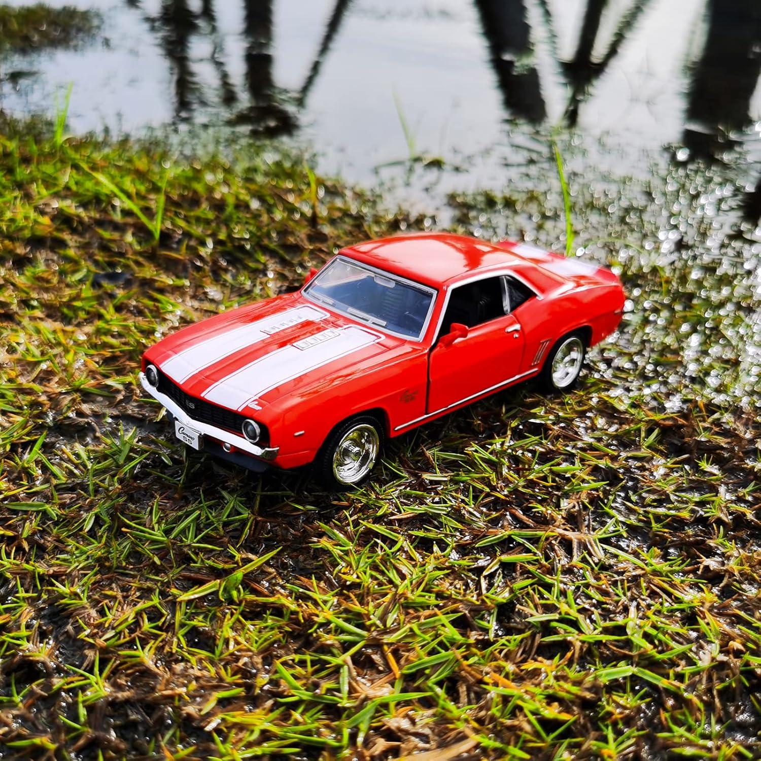 Coche de Juguete Camaro SS 1969 a Escala 1/36 Rojo