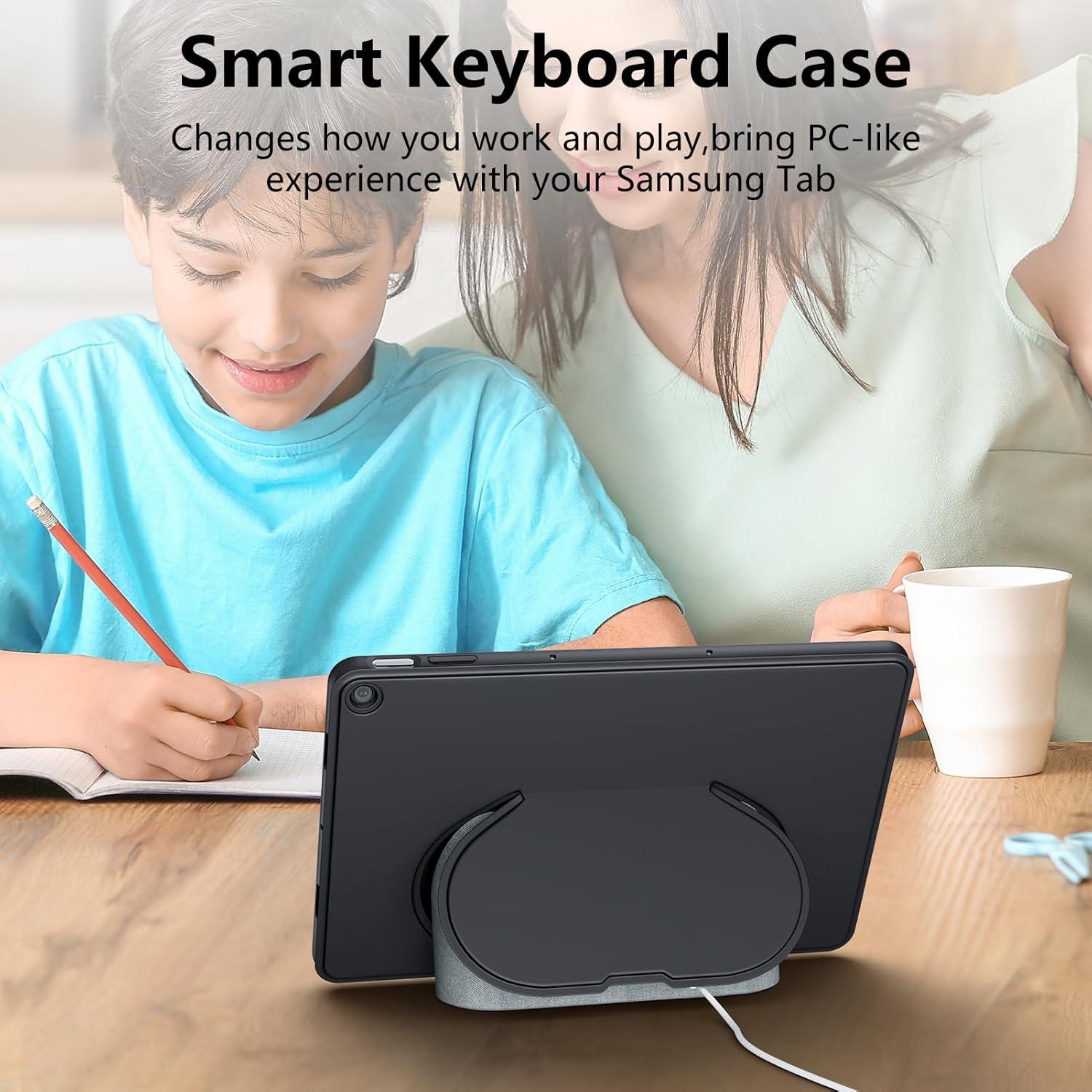 Funda con Teclado Inalámbrico JUQITECH para Google Pixel Tablet 2023