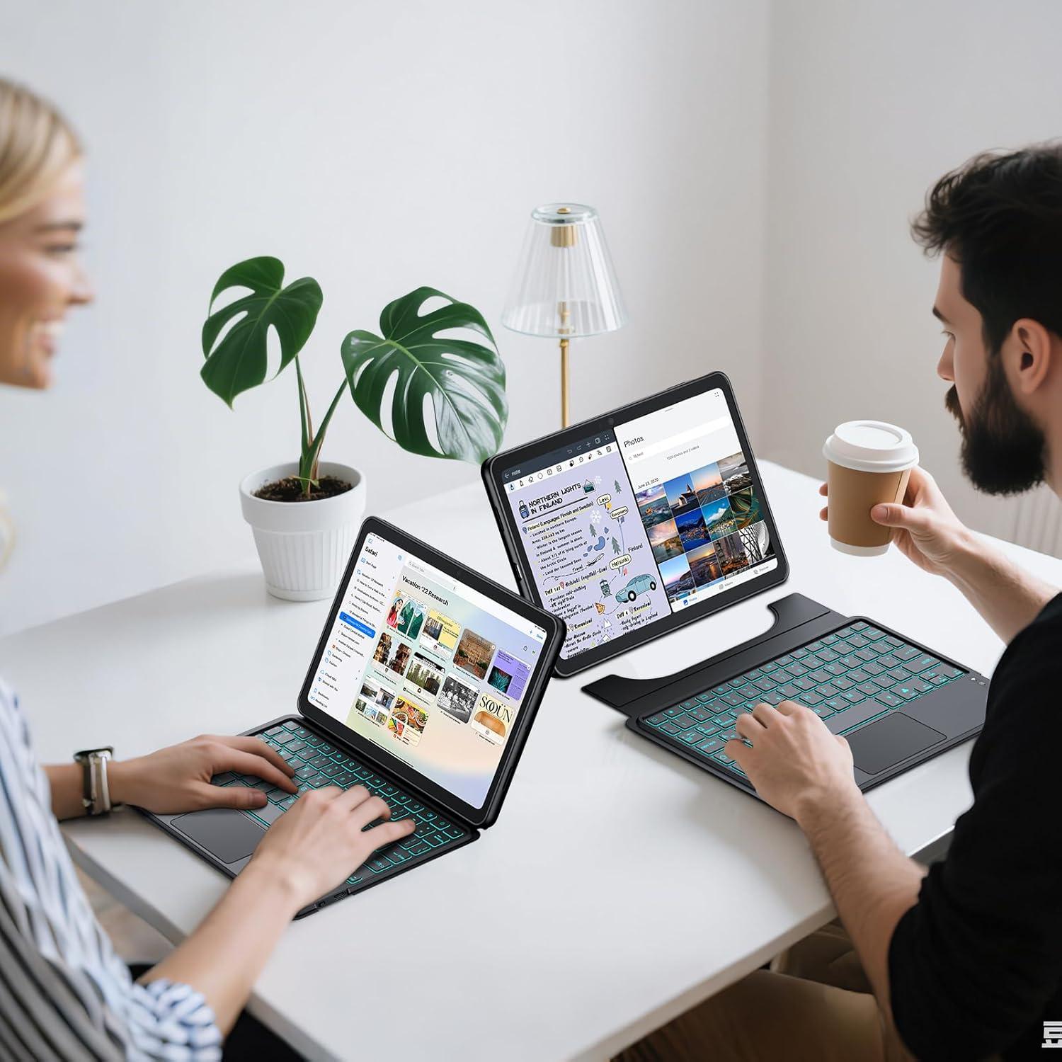 Funda con Teclado Inalámbrico JUQITECH para Google Pixel Tablet 2023