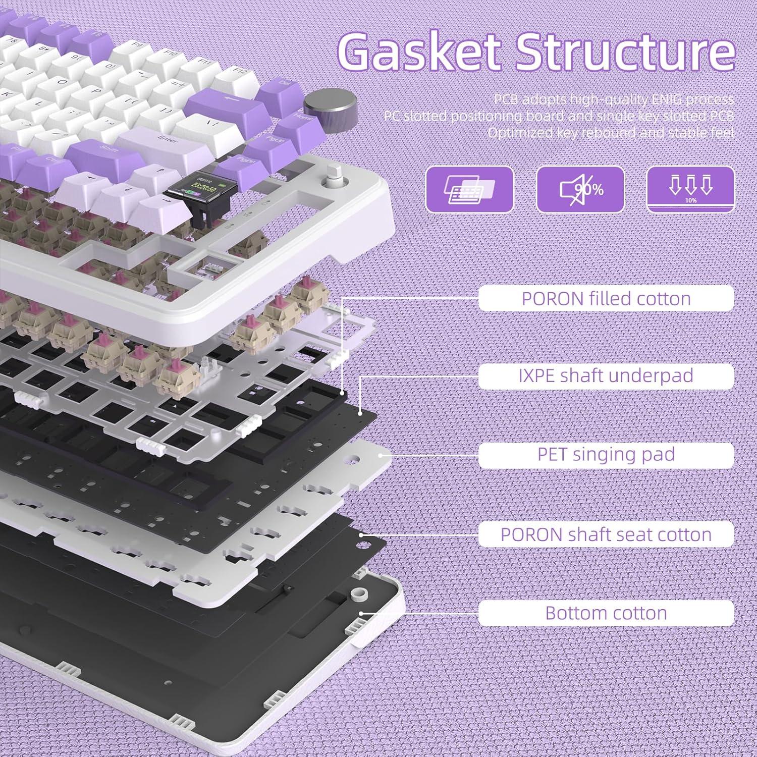 Teclado Mecánico Inalámbrico ATTACK SHARK X85PRO 75% RGB